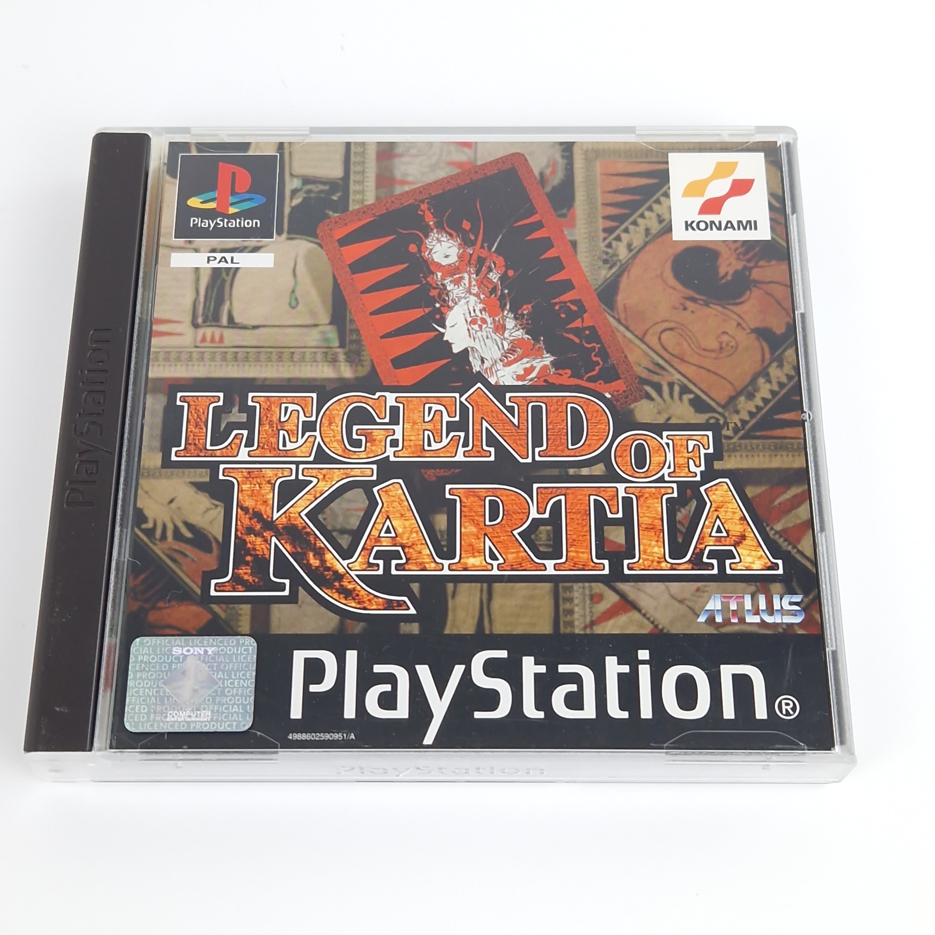 Playstation 1 Spiel – Legend of Kartia mit Strategy Guide