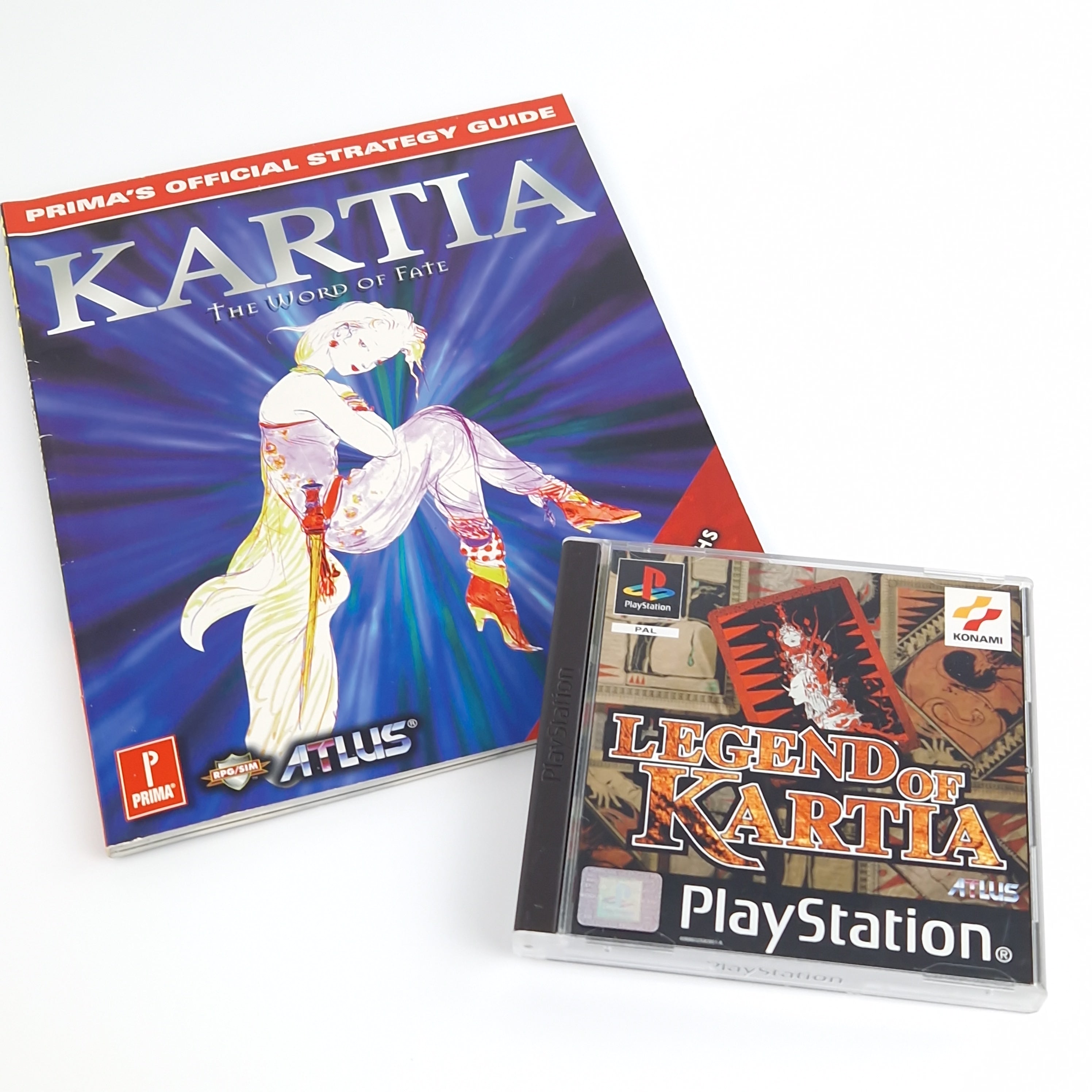 Playstation 1 Spiel – Legend of Kartia mit Strategy Guide