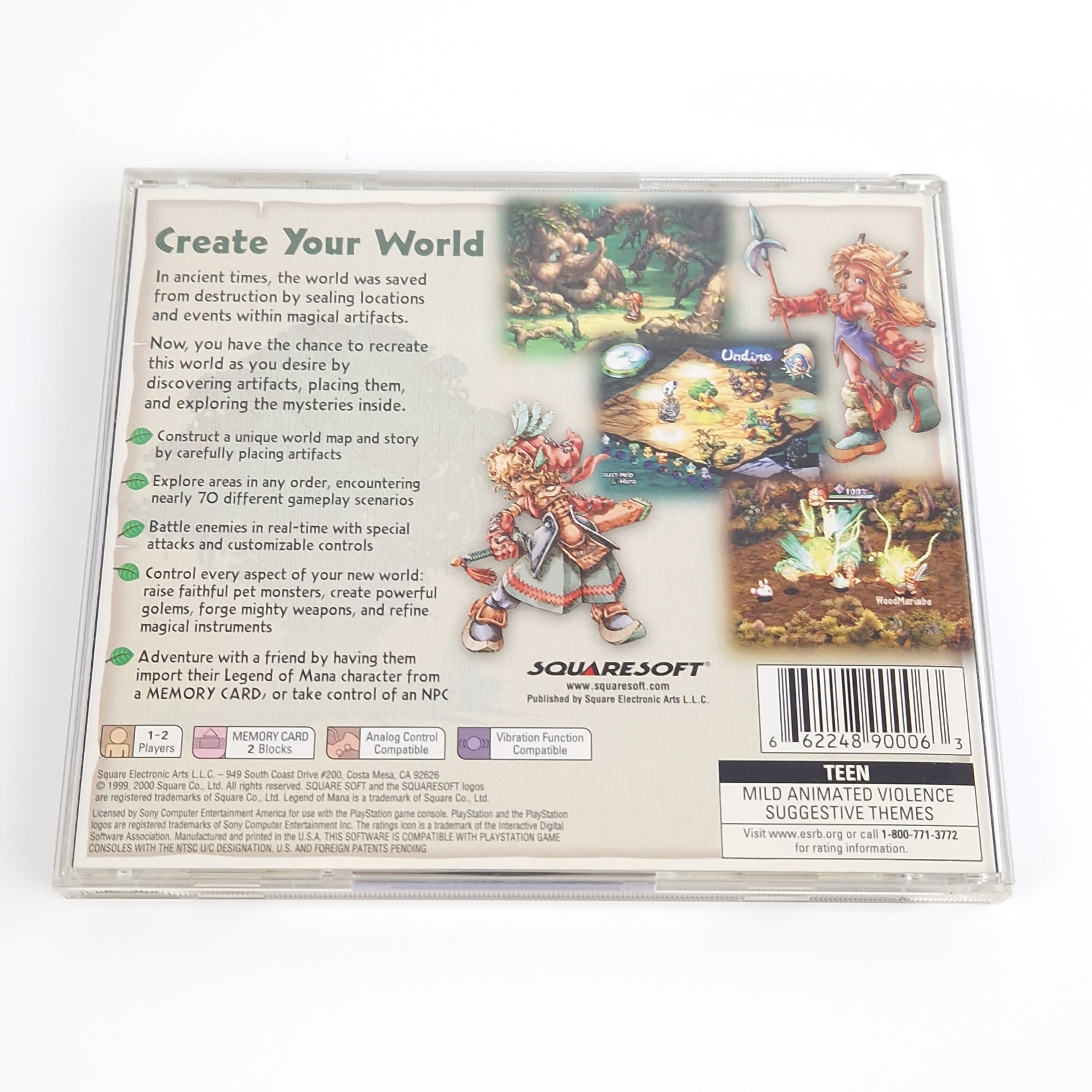 Playstation 1 Spiel – Legend of Mana + Strategy Guide OVP