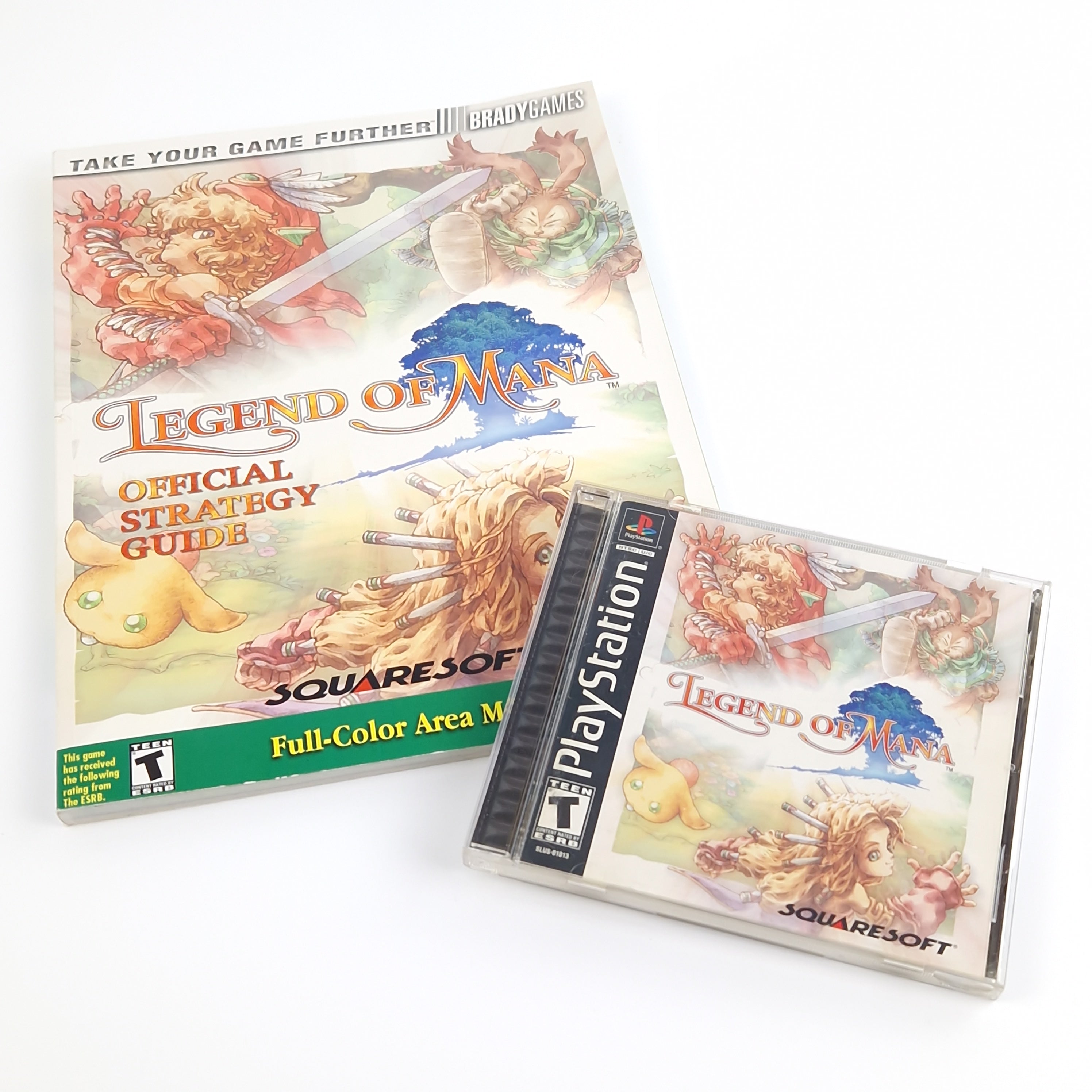 Playstation 1 Spiel – Legend of Mana + Strategy Guide OVP