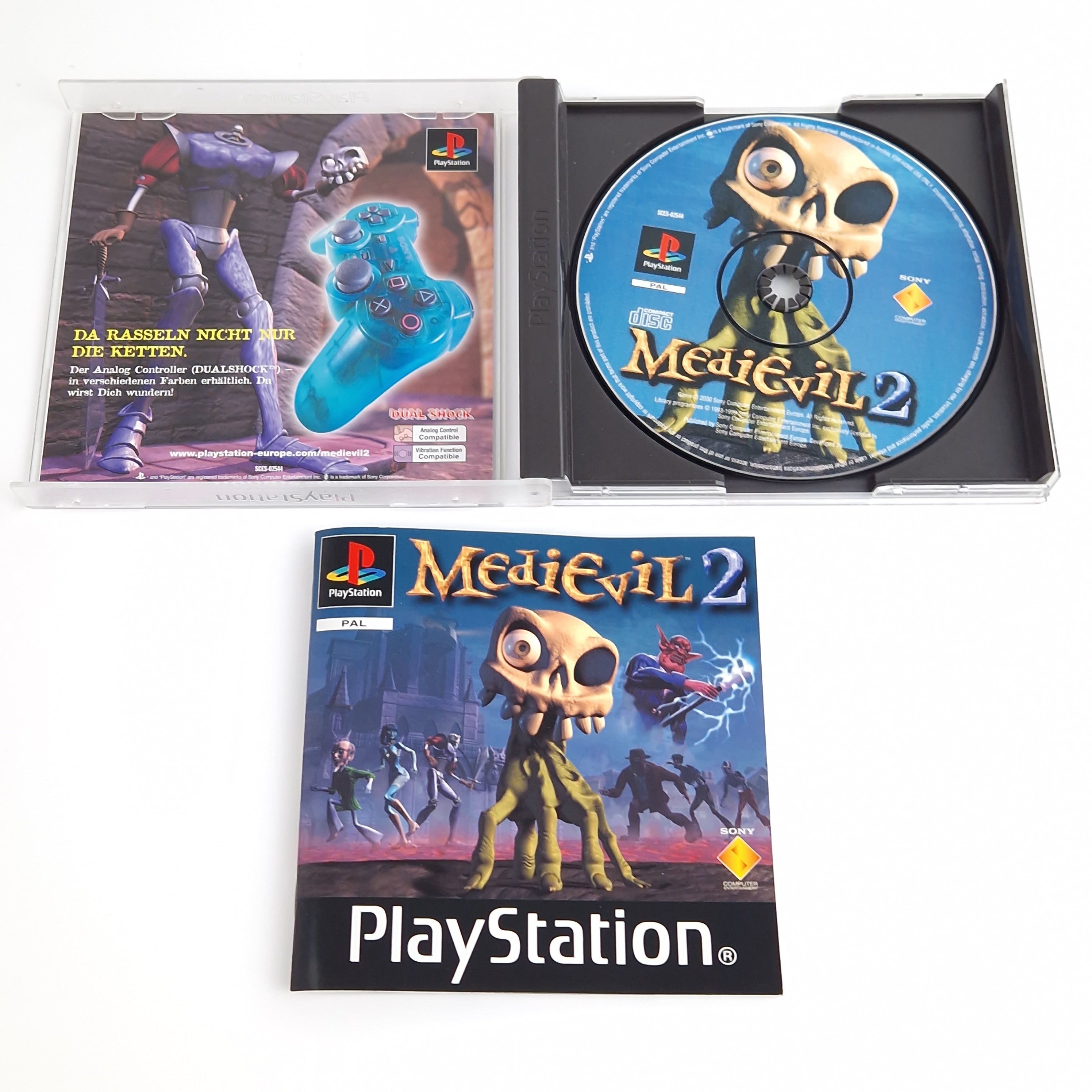 Playstation 1 Spiel – Medievil 2 mit Spieleberater PS1