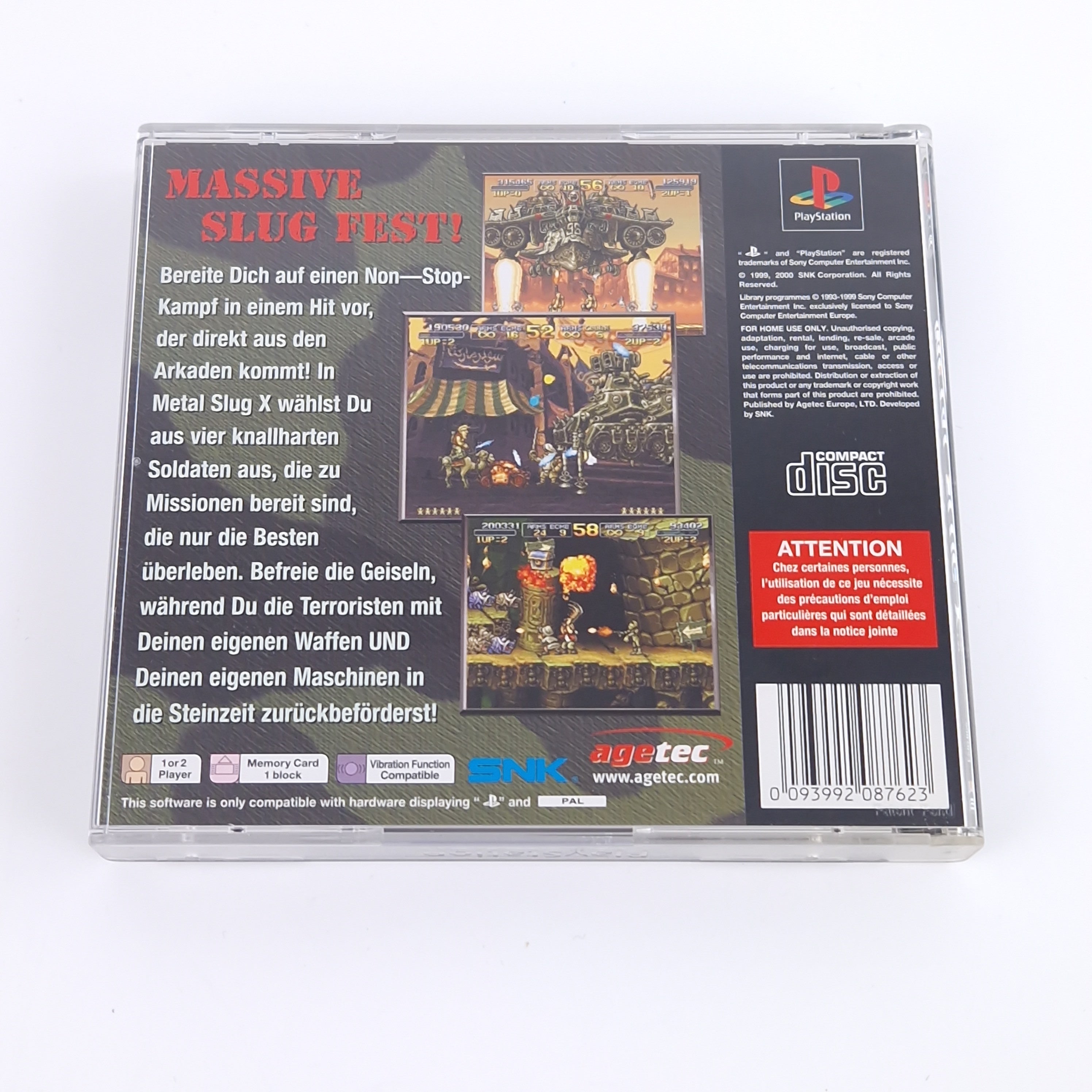 Playstation 1 Spiel – Metal Slug X OVP PS1 spiel metal