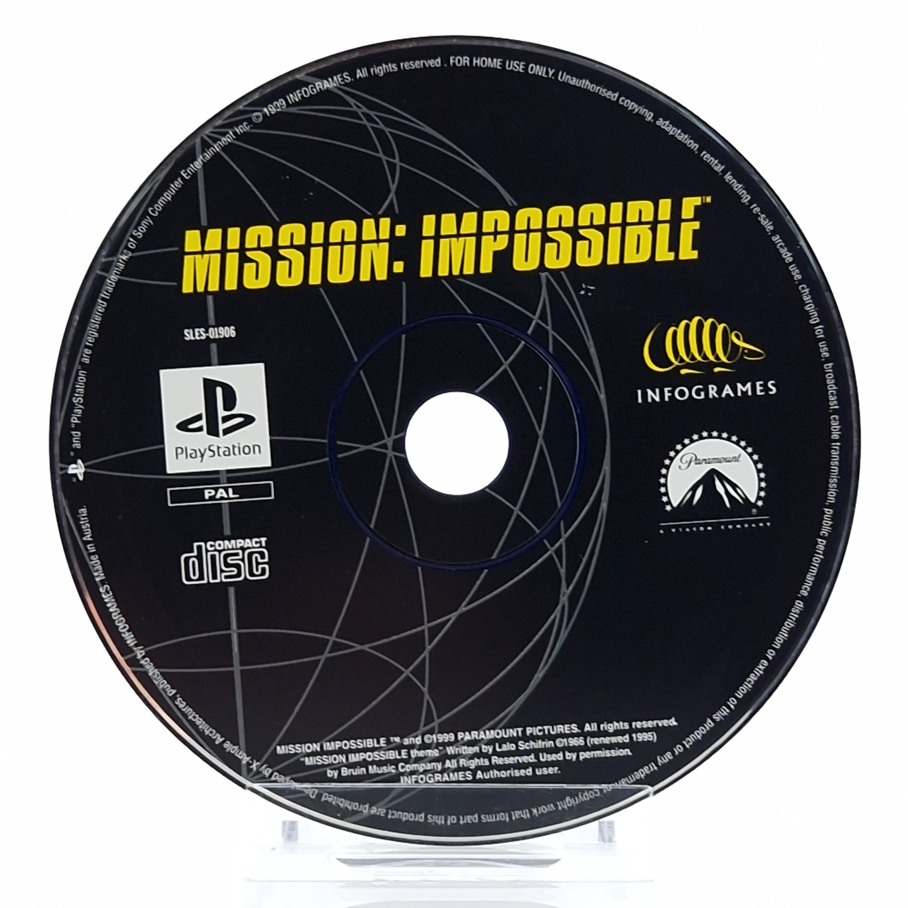 PlayStation 1 Spiel – Mission Impossible (PS1 lose PAL)