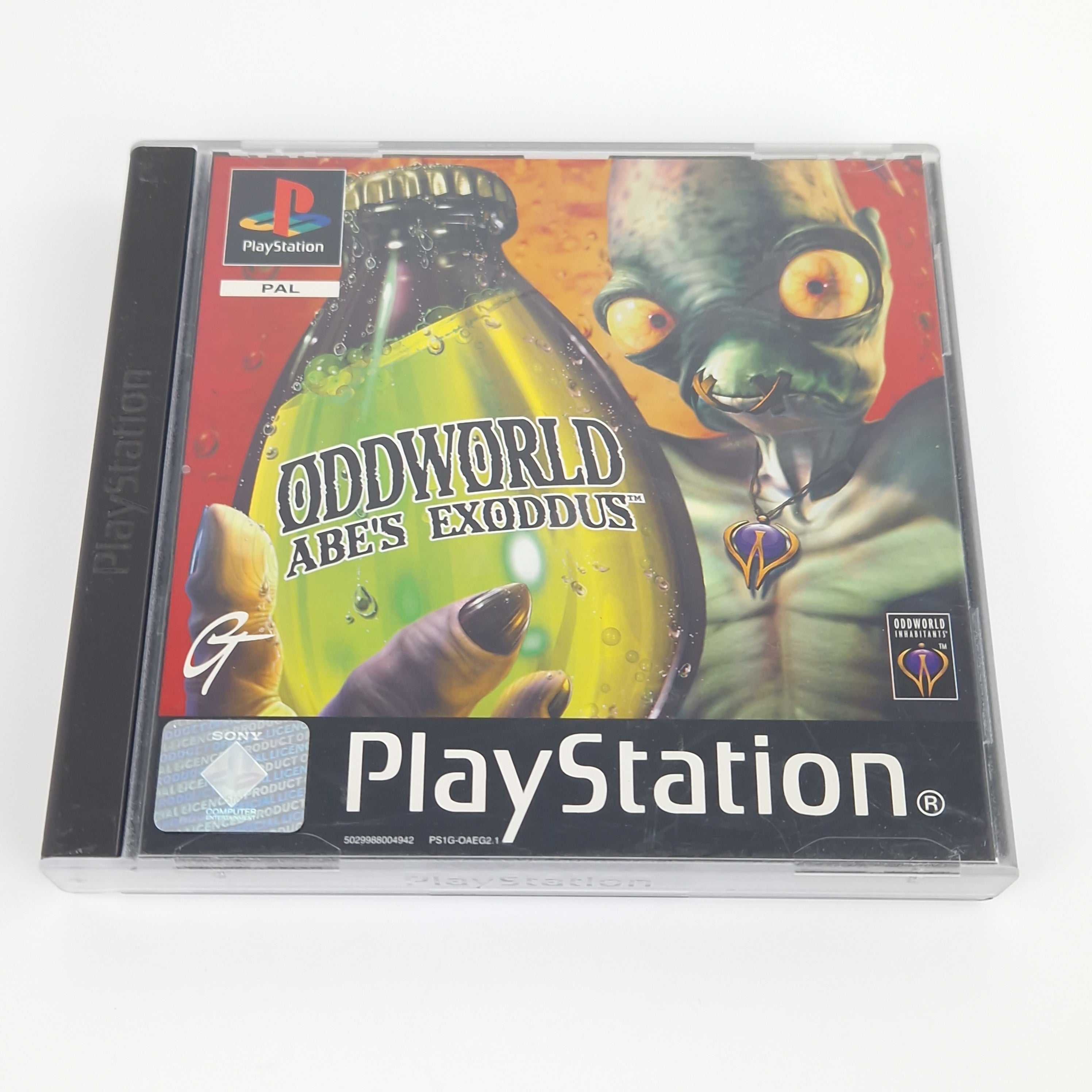Playstation 1 Spiel – Oddworld Abes Exoddus (PS1 OVP)