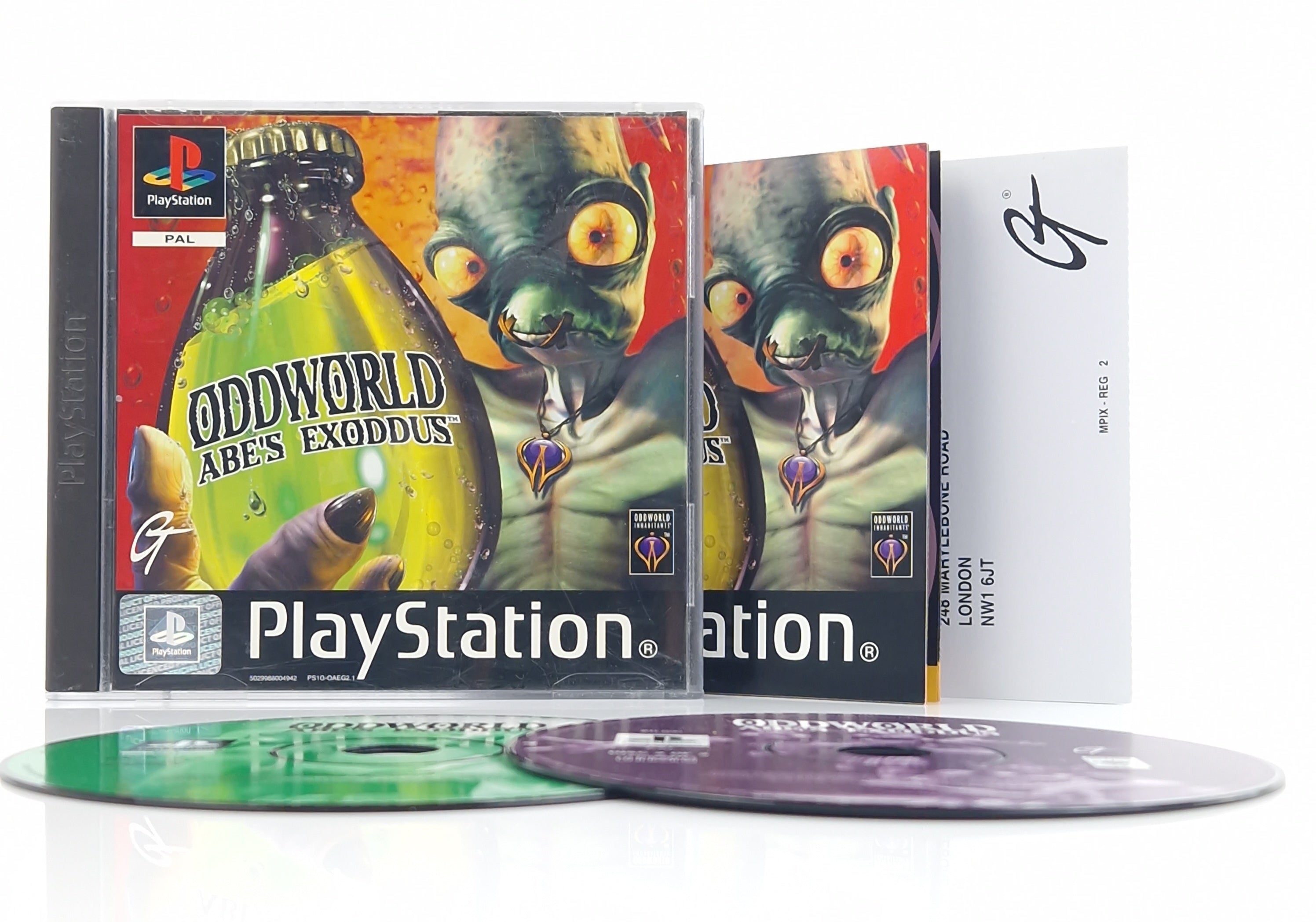 Playstation 1 Spiel – Oddworld Abes Exoddus (PS1 OVP)