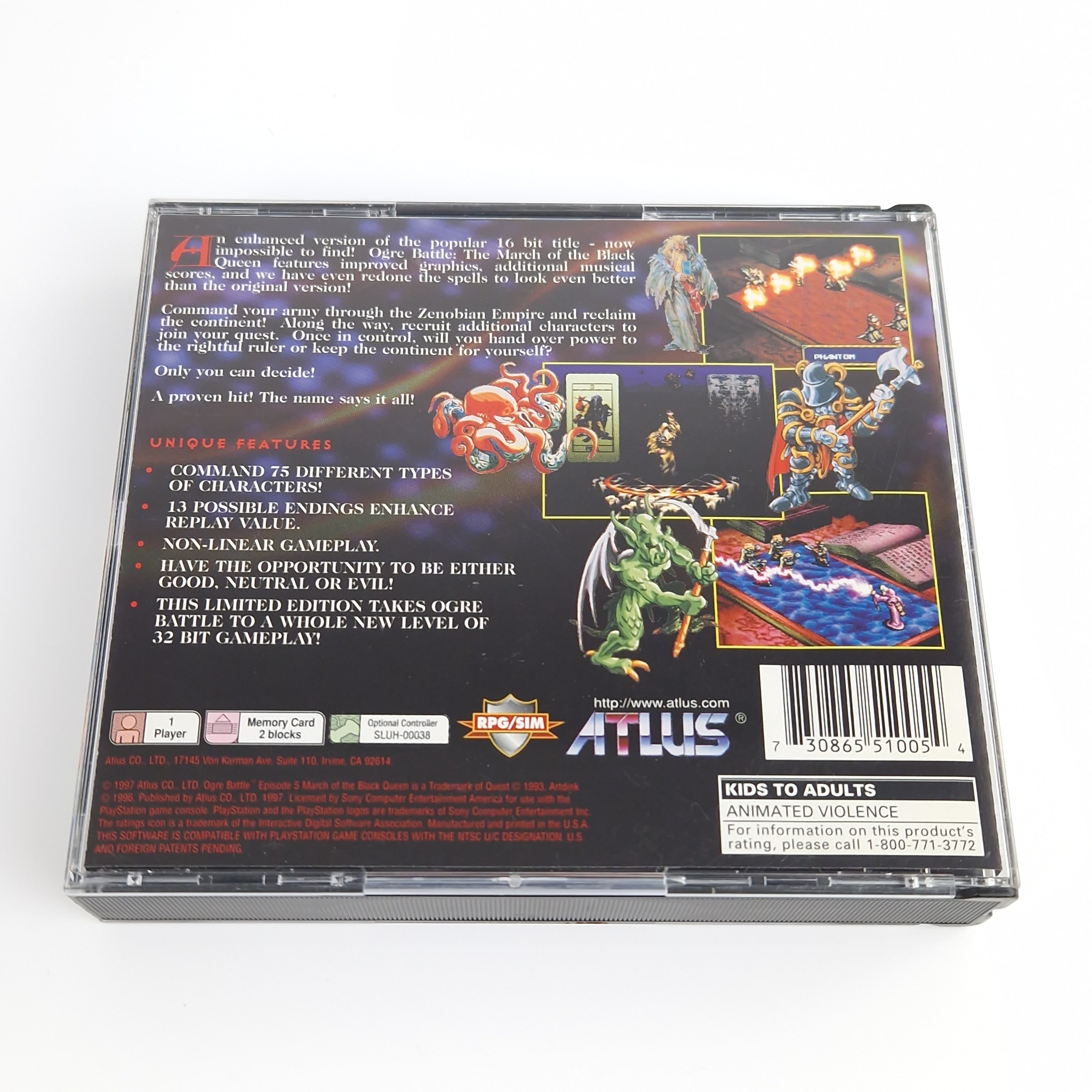 Playstation 1 Spiel – Ogre Battle Limited Edition NTSC USA