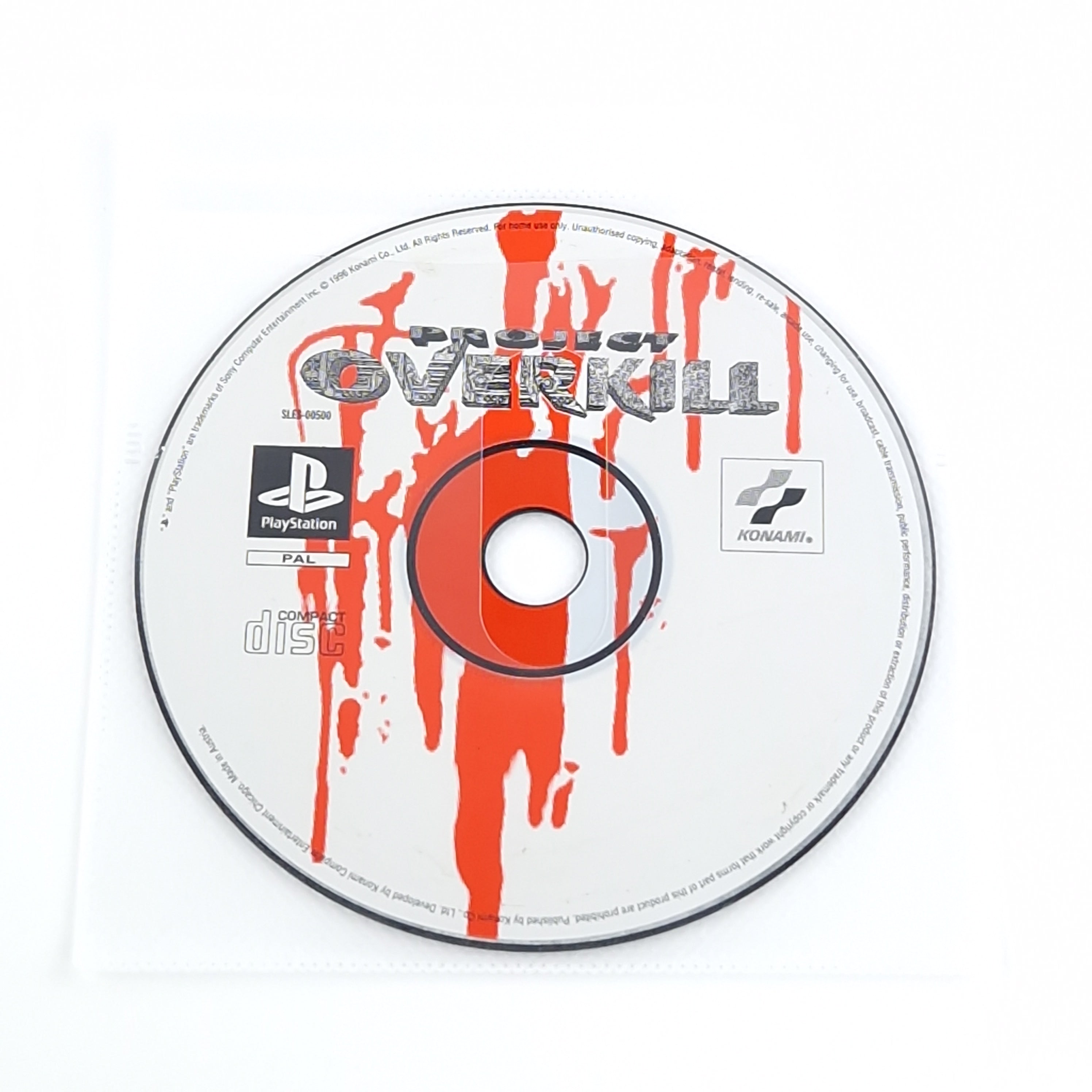 PlayStation 1 Spiel – Project Overkill (PS1 lose PAL)