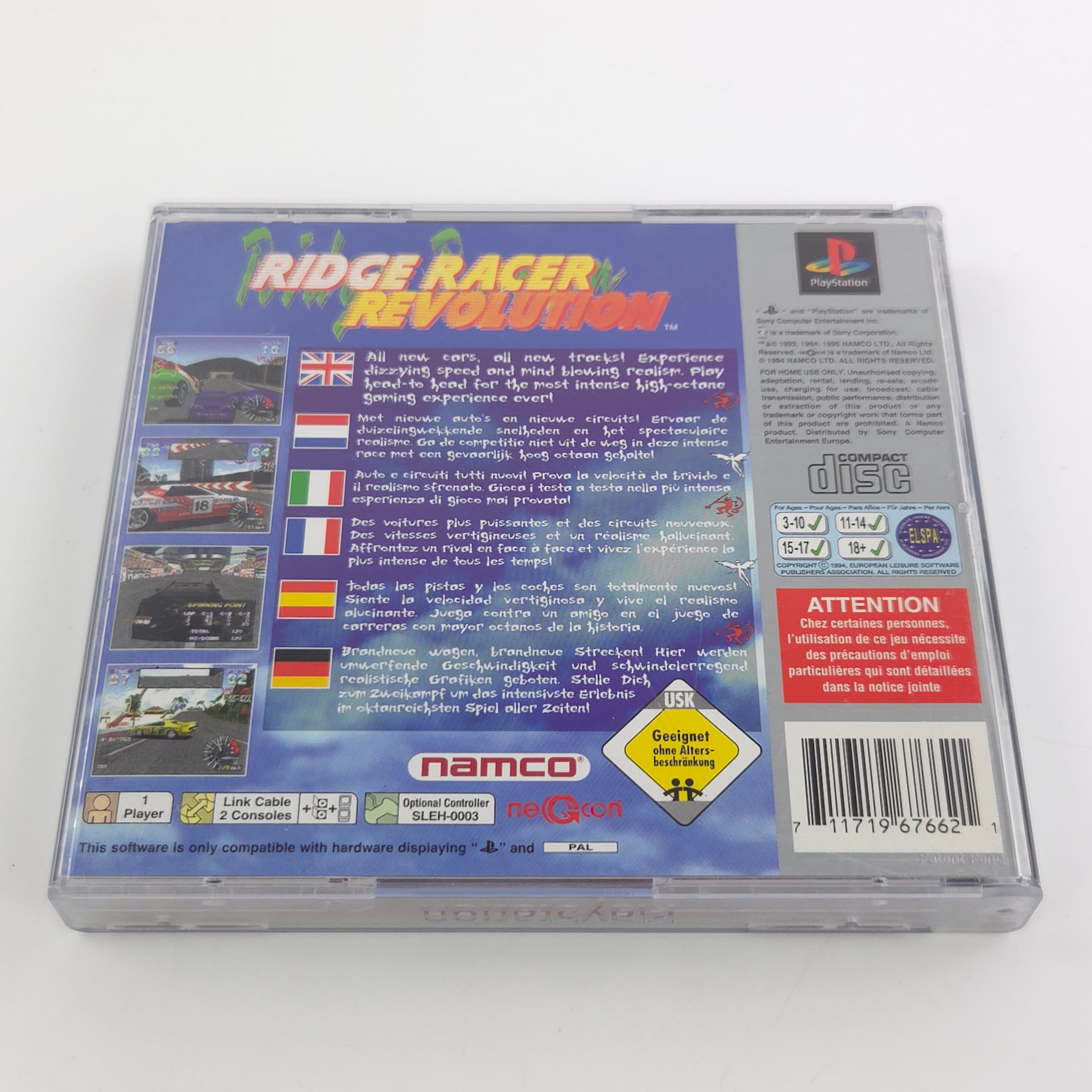 Playstation 1 Spiel – Ridge Racer Revolution OVP PS1