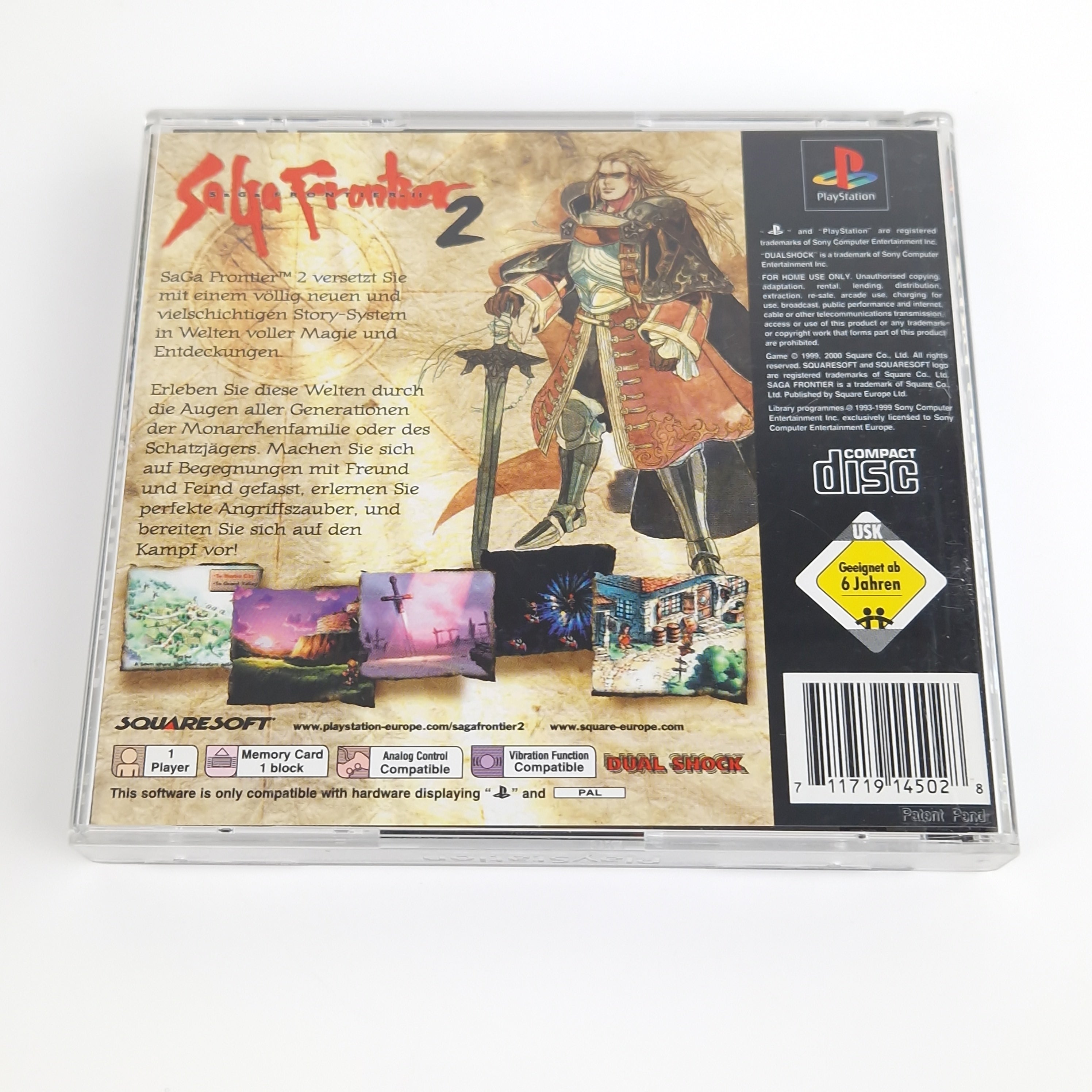 Playstation 1 Spiel – Saga Frontier 2 mit Strategy Guide OVP
