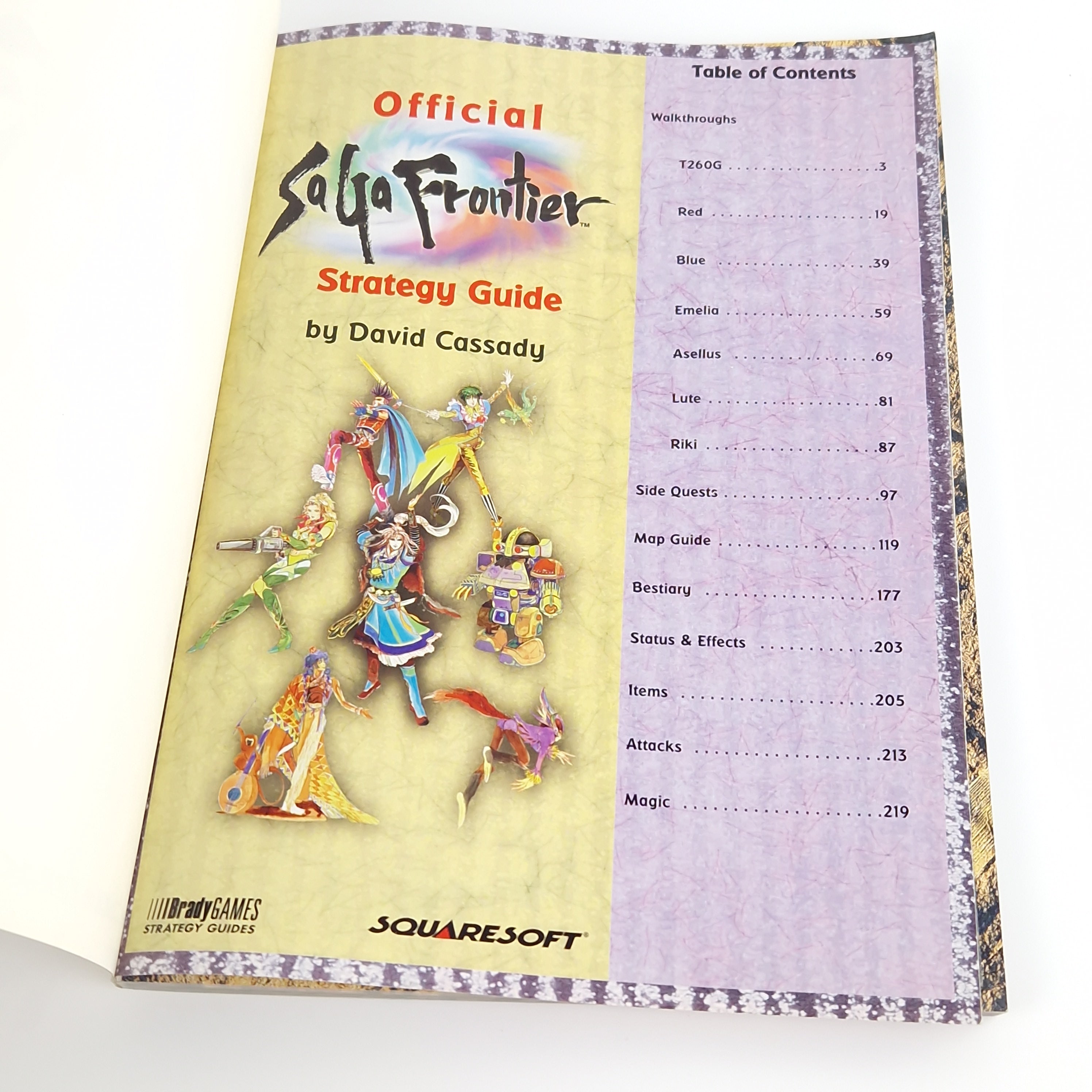Playstation 1 Spiel – Saga Frontier mit Strategy Guide OVP
