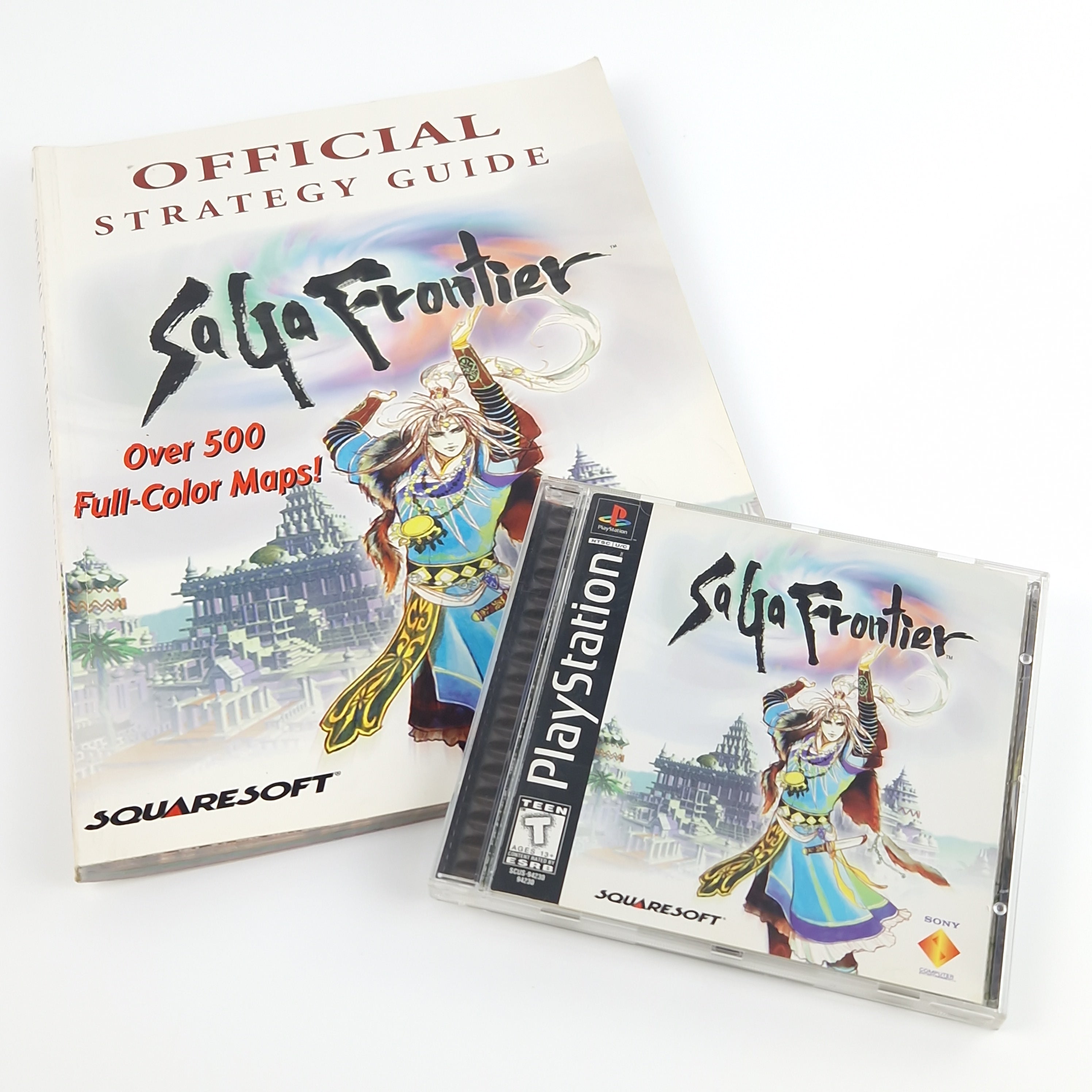 Playstation 1 Spiel – Saga Frontier mit Strategy Guide OVP