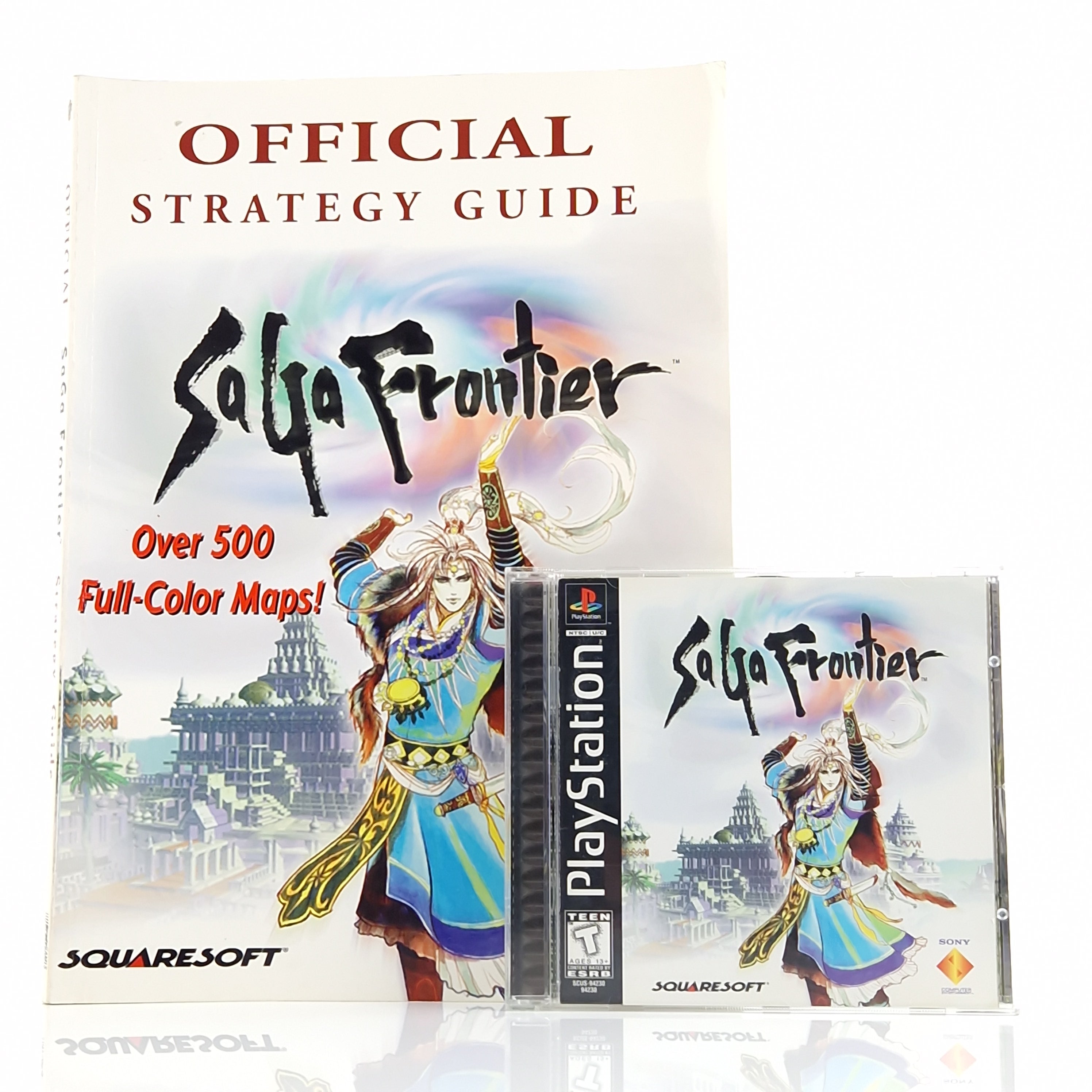 Playstation 1 Spiel – Saga Frontier mit Strategy Guide OVP