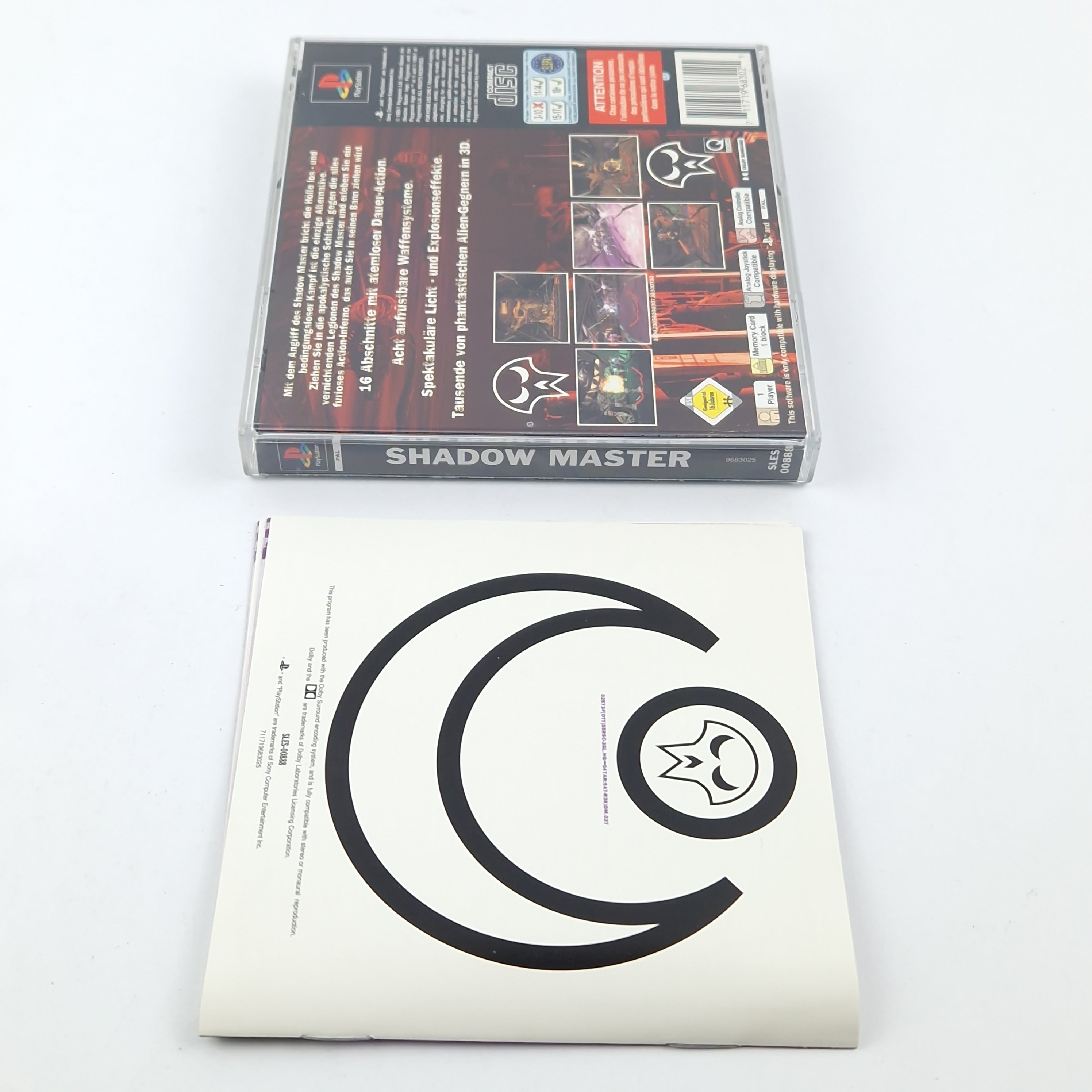Playstation 1 Spiel – Shadowmaster OVP Anleitung CD PAL