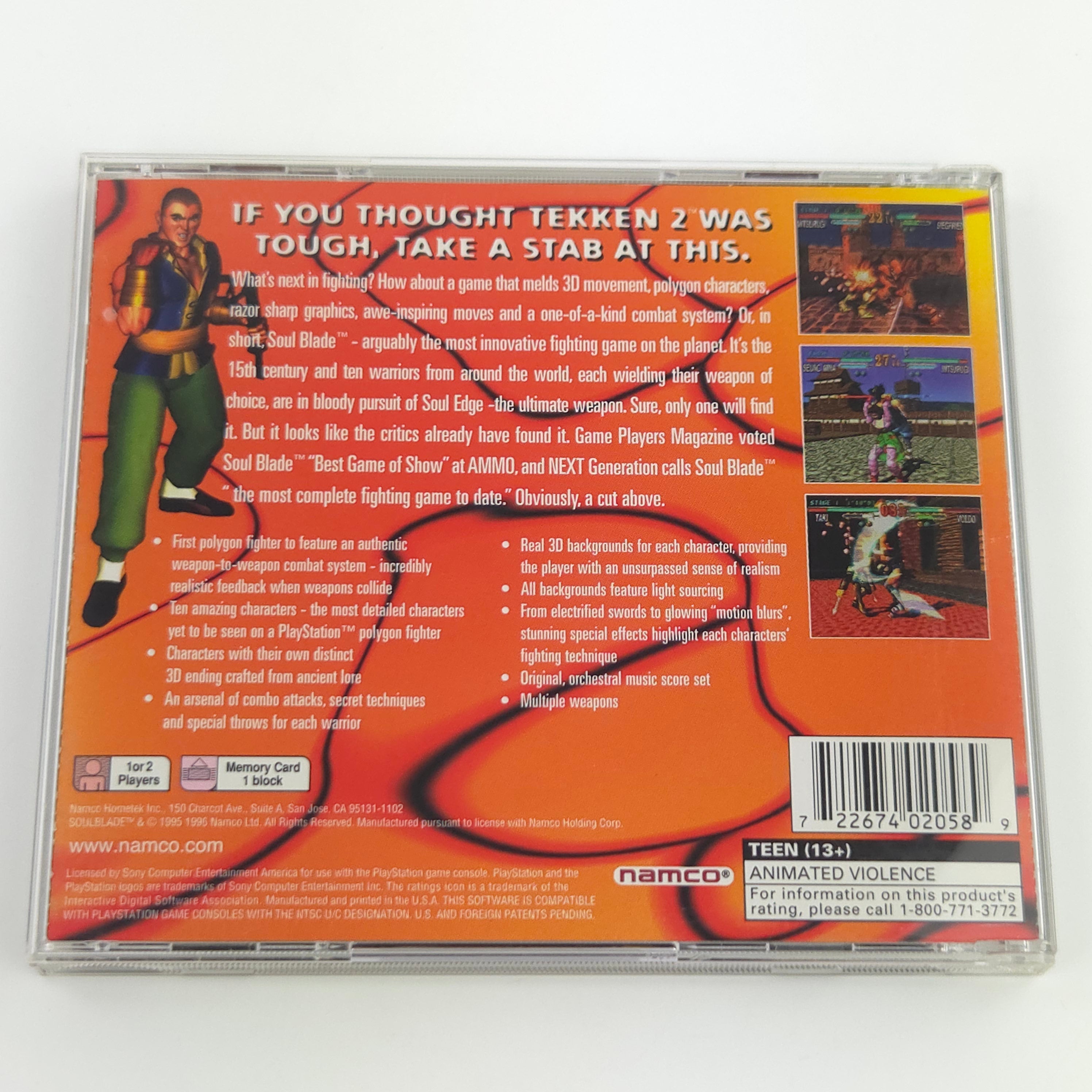 Playstation 1 Spiel – Soulsblade nahezu neuwertig OVP