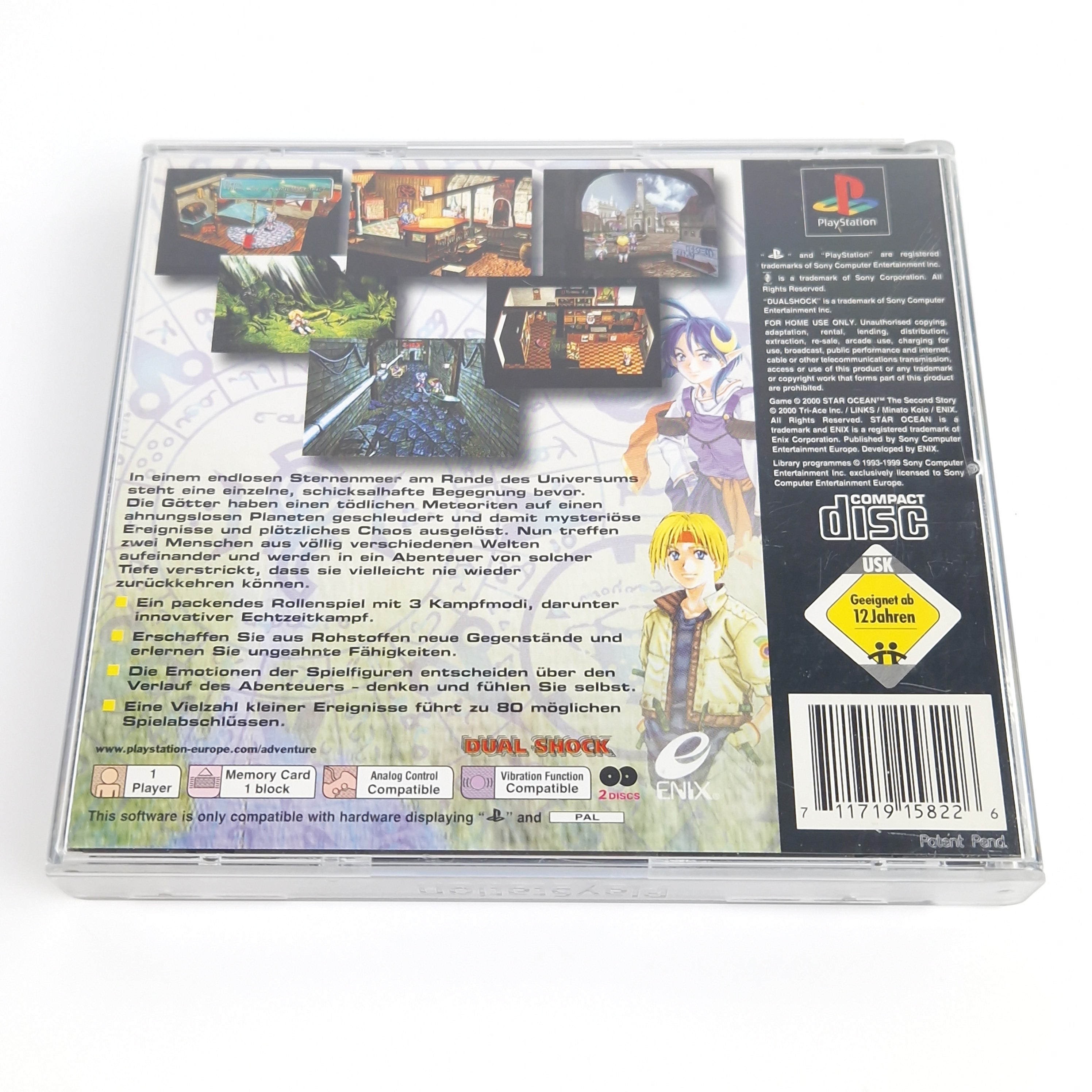 Playstation 1 Spiel – Star Ocean mit Guide (PS1 OVP)