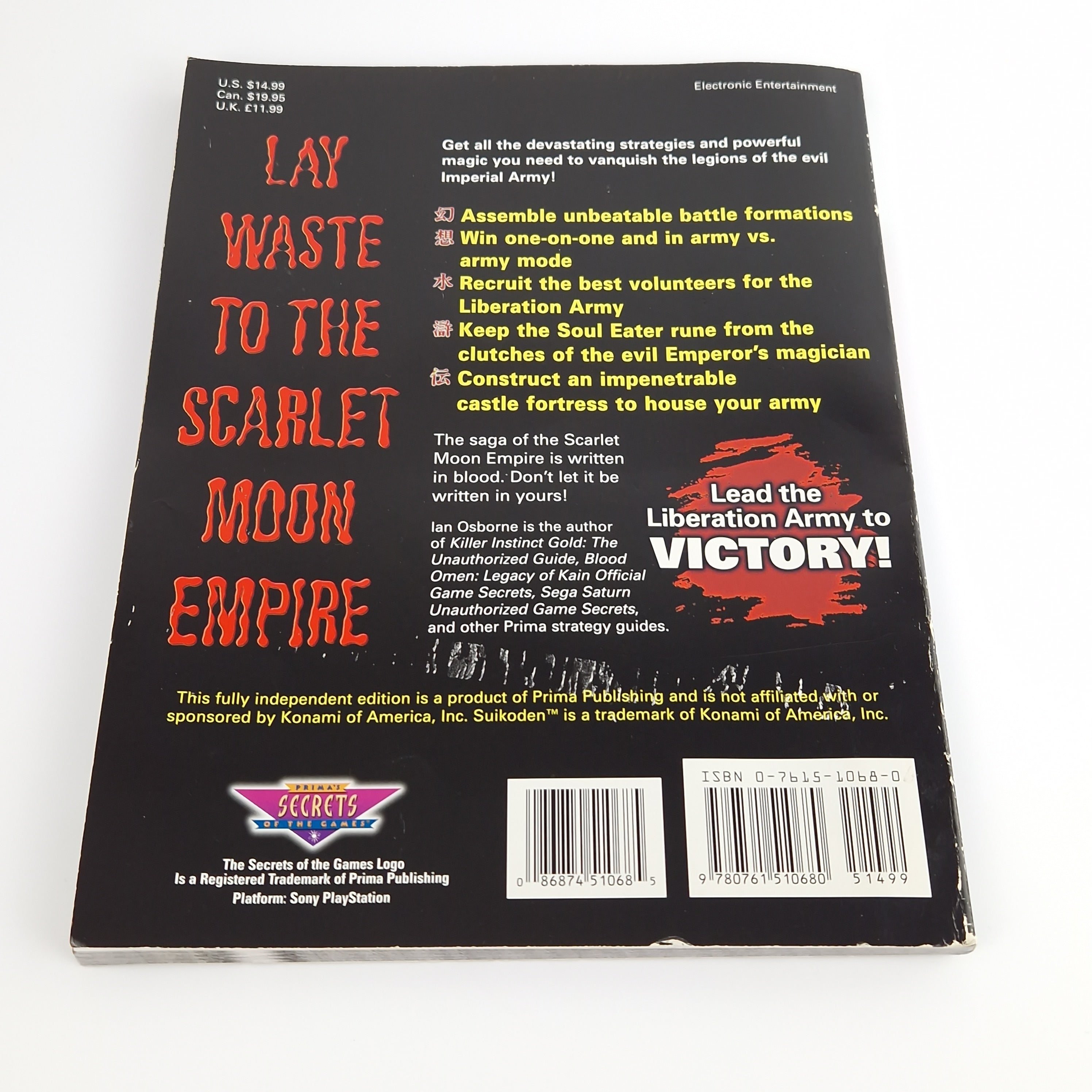 Playstation 1 Spiel – Suikoden Primas Secrets Guide OVP