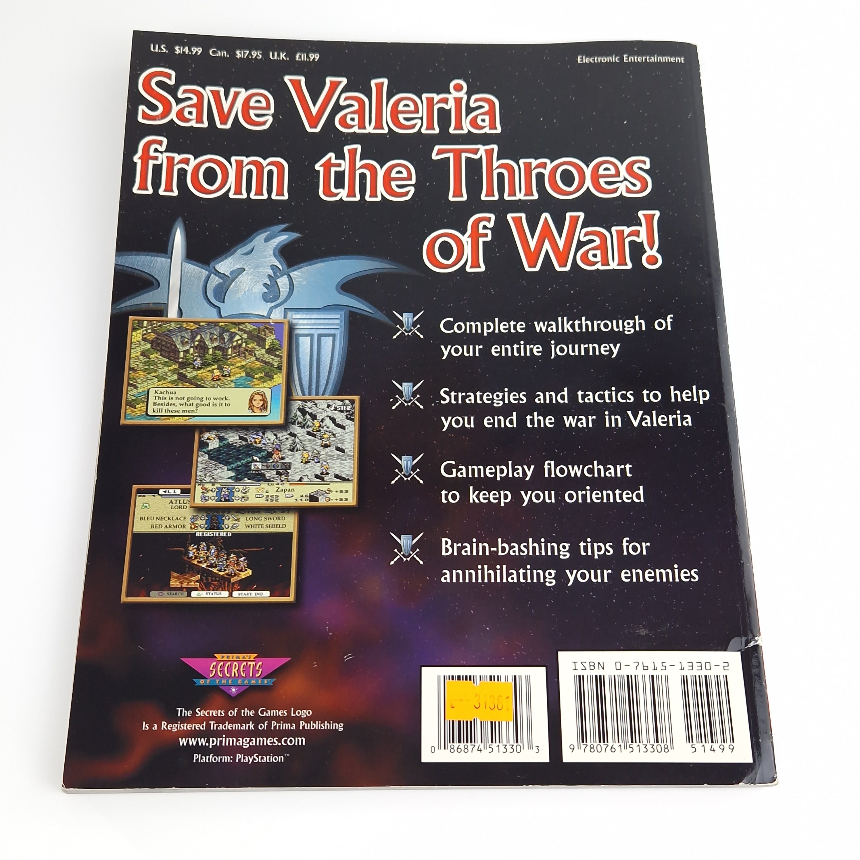 Playstation 1 Spiel – Tactics Ogre + Strategy Guide OVP