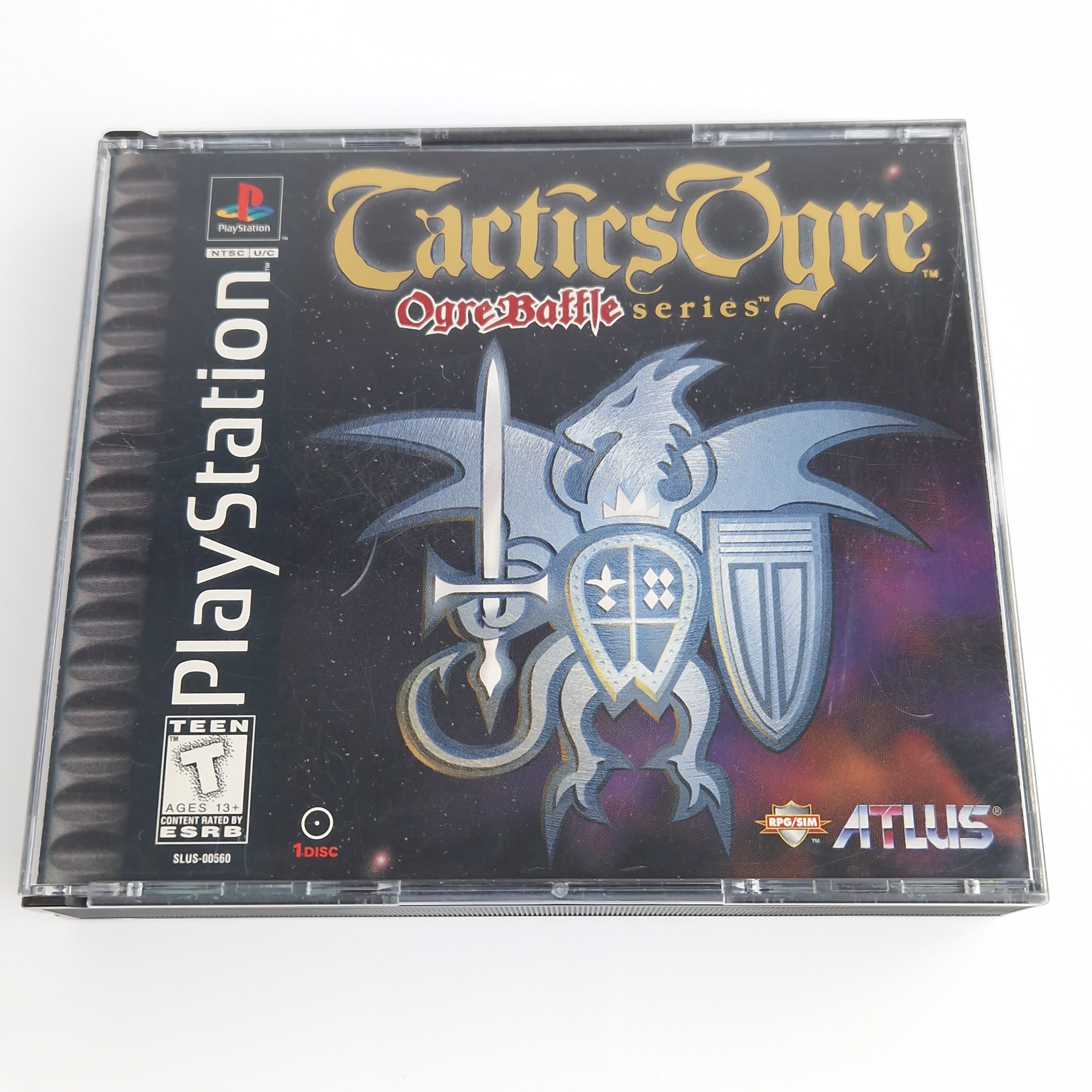 Playstation 1 Spiel – Tactics Ogre + Strategy Guide OVP