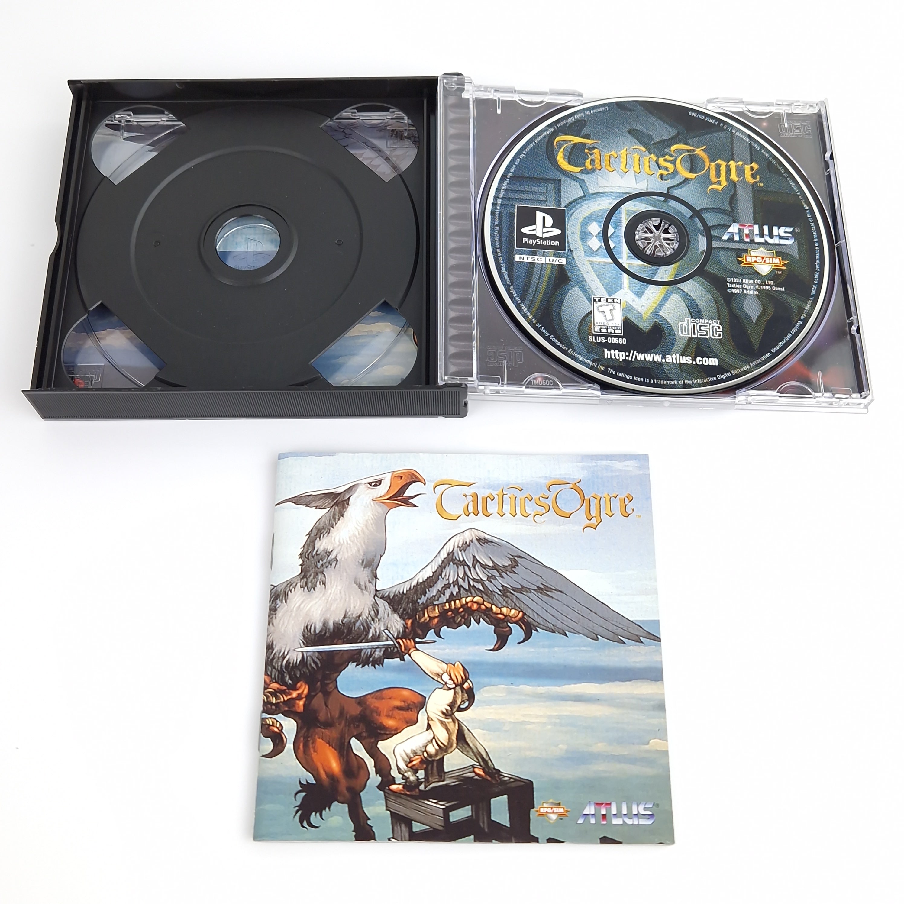 Playstation 1 Spiel – Tactics Ogre + Strategy Guide OVP