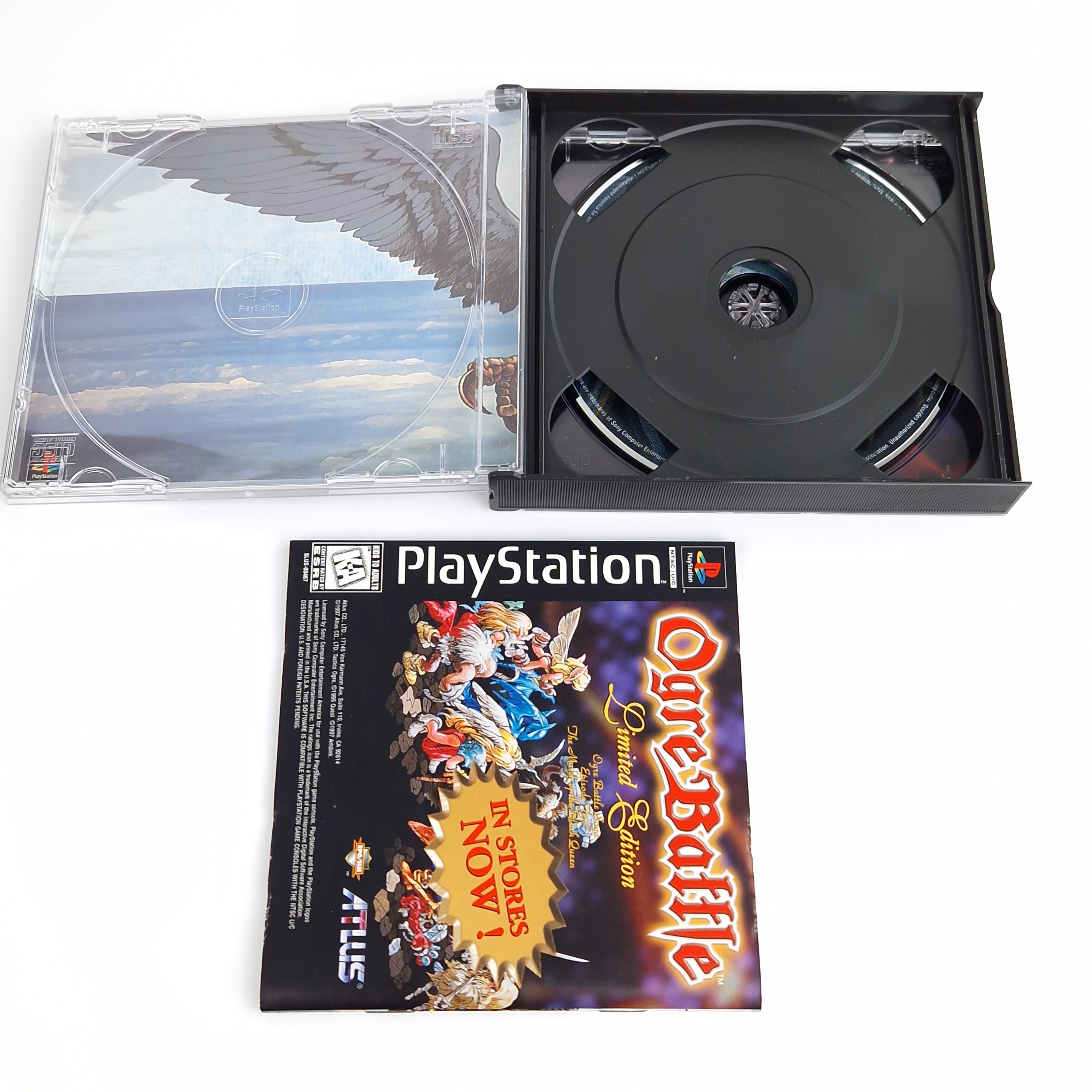 Playstation 1 Spiel – Tactics Ogre + Strategy Guide OVP