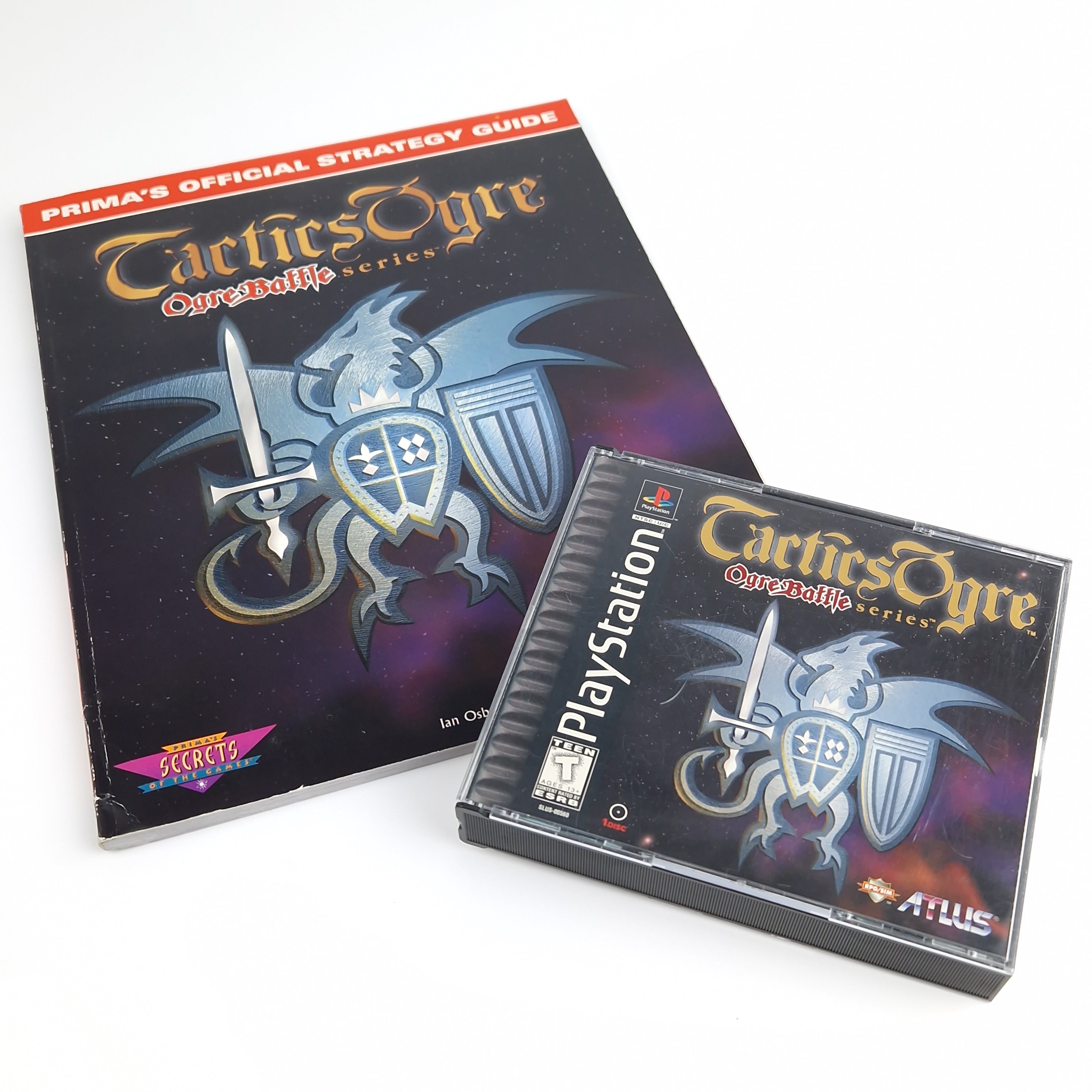 Playstation 1 Spiel – Tactics Ogre + Strategy Guide OVP