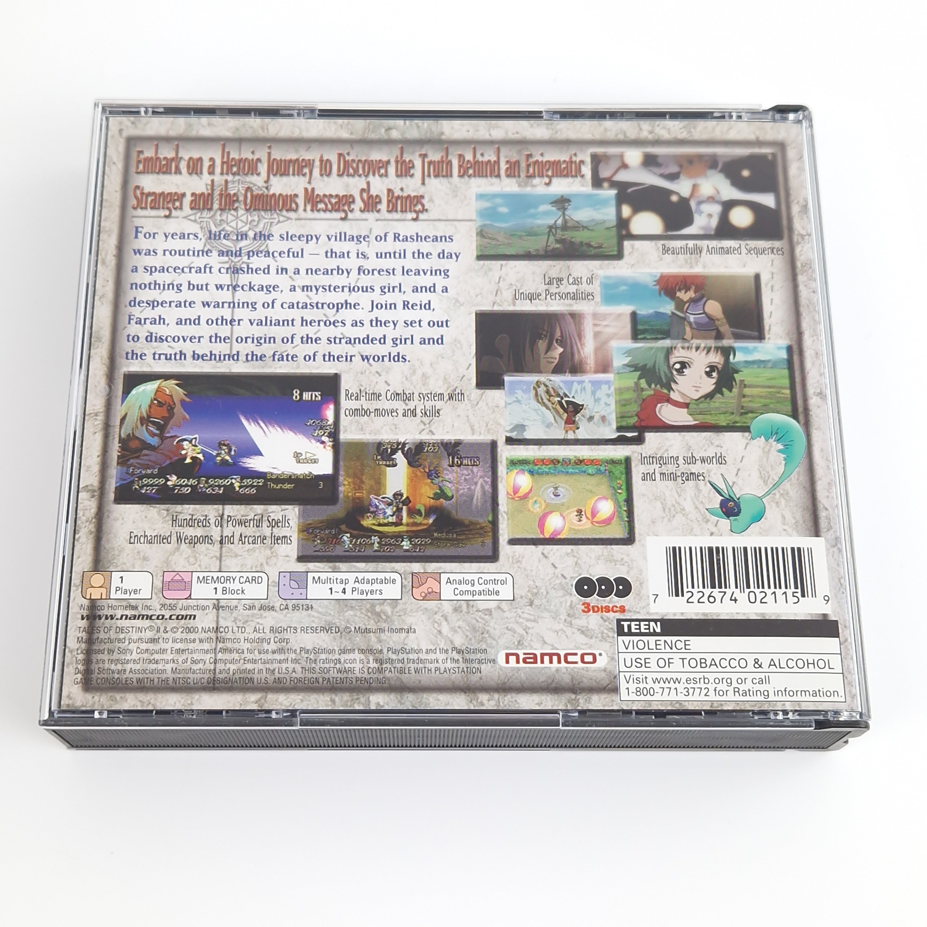 Playstation 1 Spiel – Tales of Destiny II NTSC USA neuwertig