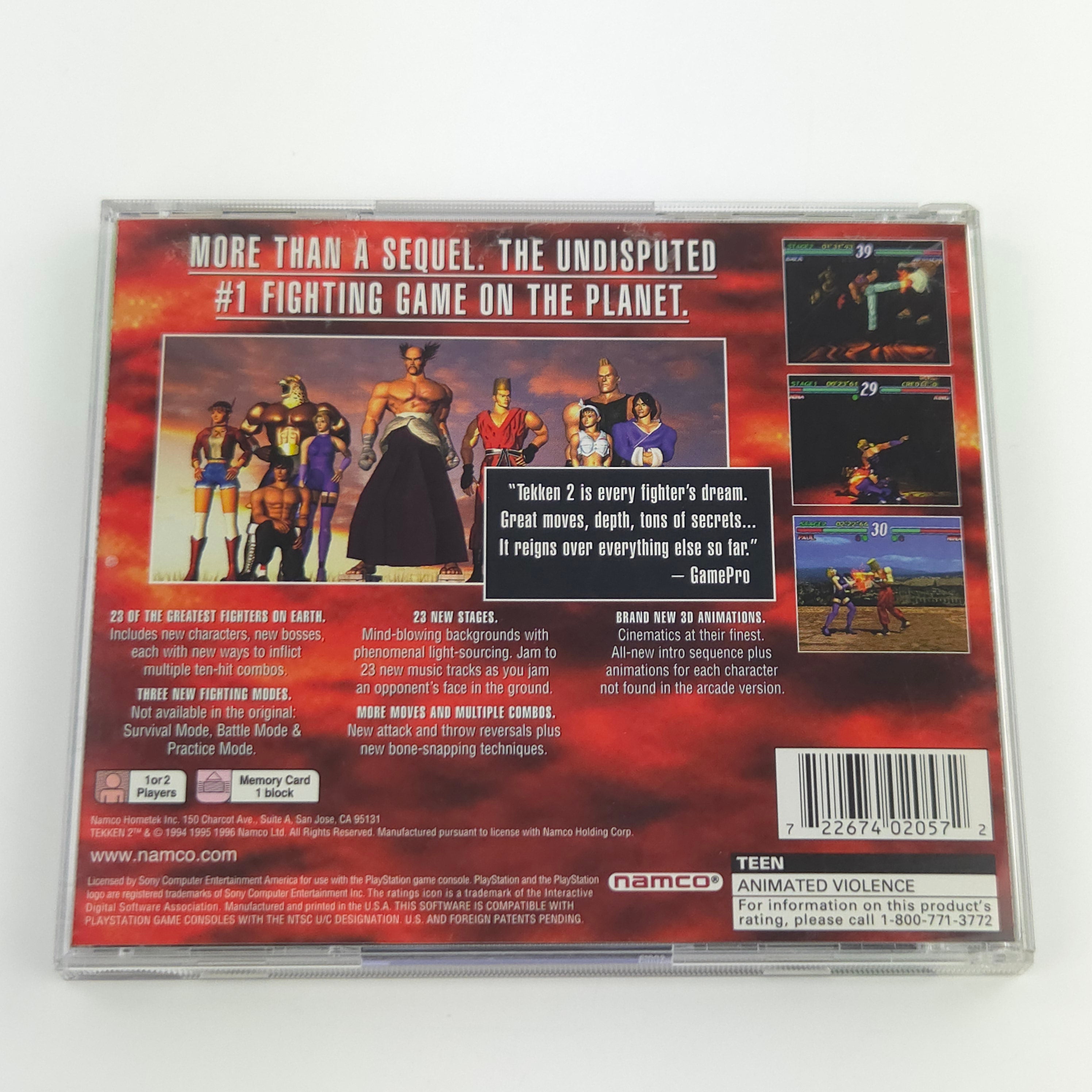 Playstation 1 Spiel – Tekken 2 Greatest Hits nahezu neuwertig