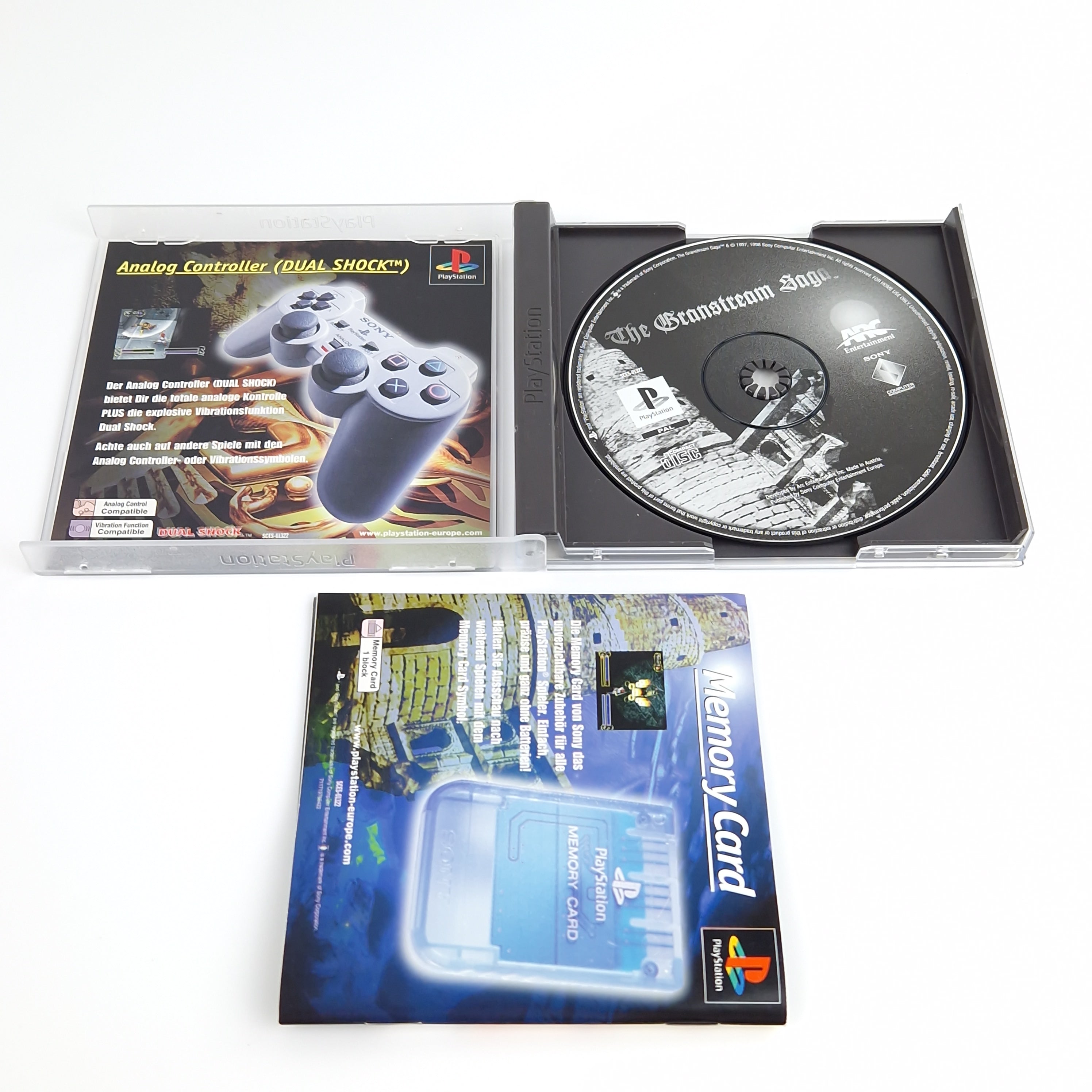 Playstation 1 Spiel – The Granstream Saga + Guide (PAL)