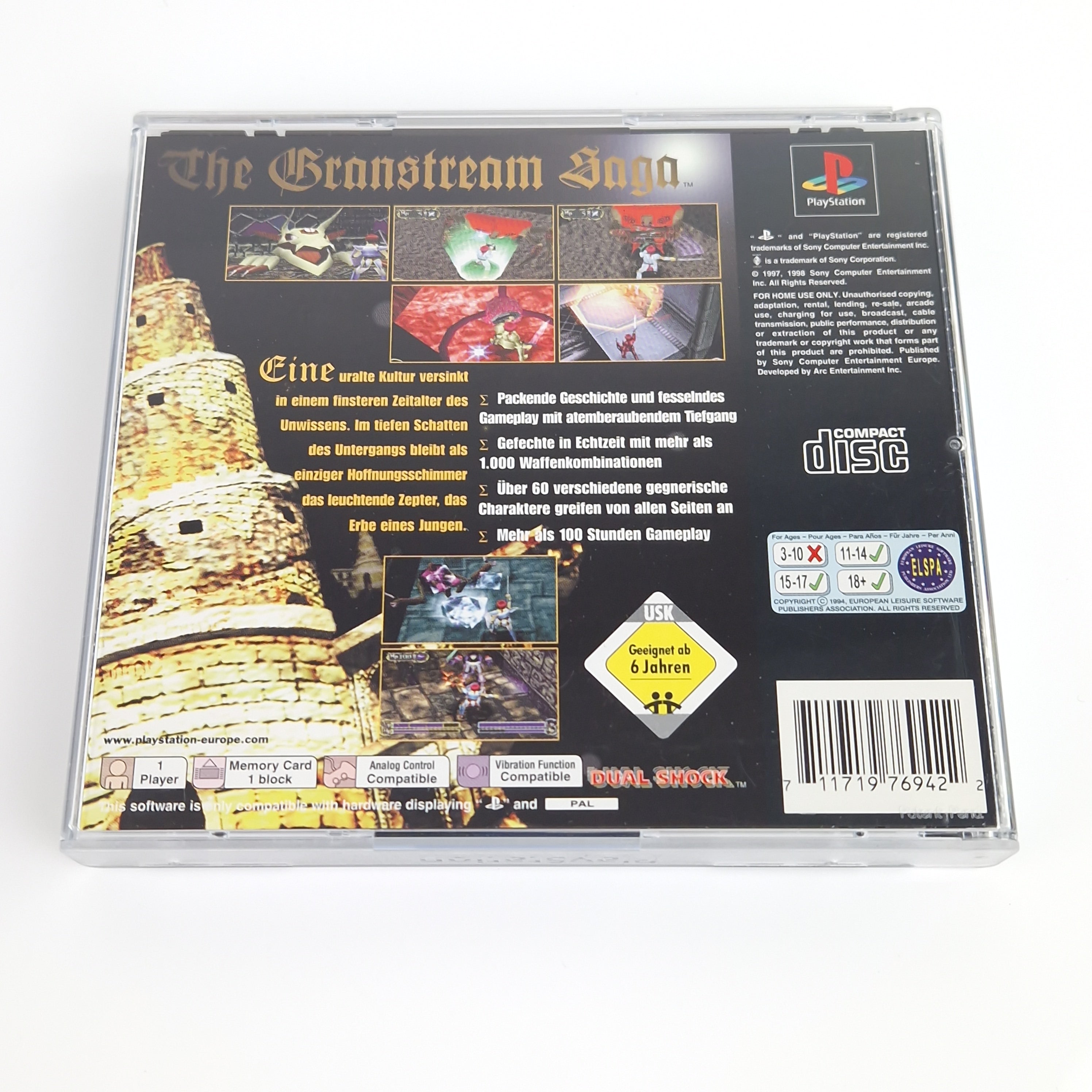 Playstation 1 Spiel – The Granstream Saga + Guide (PAL)