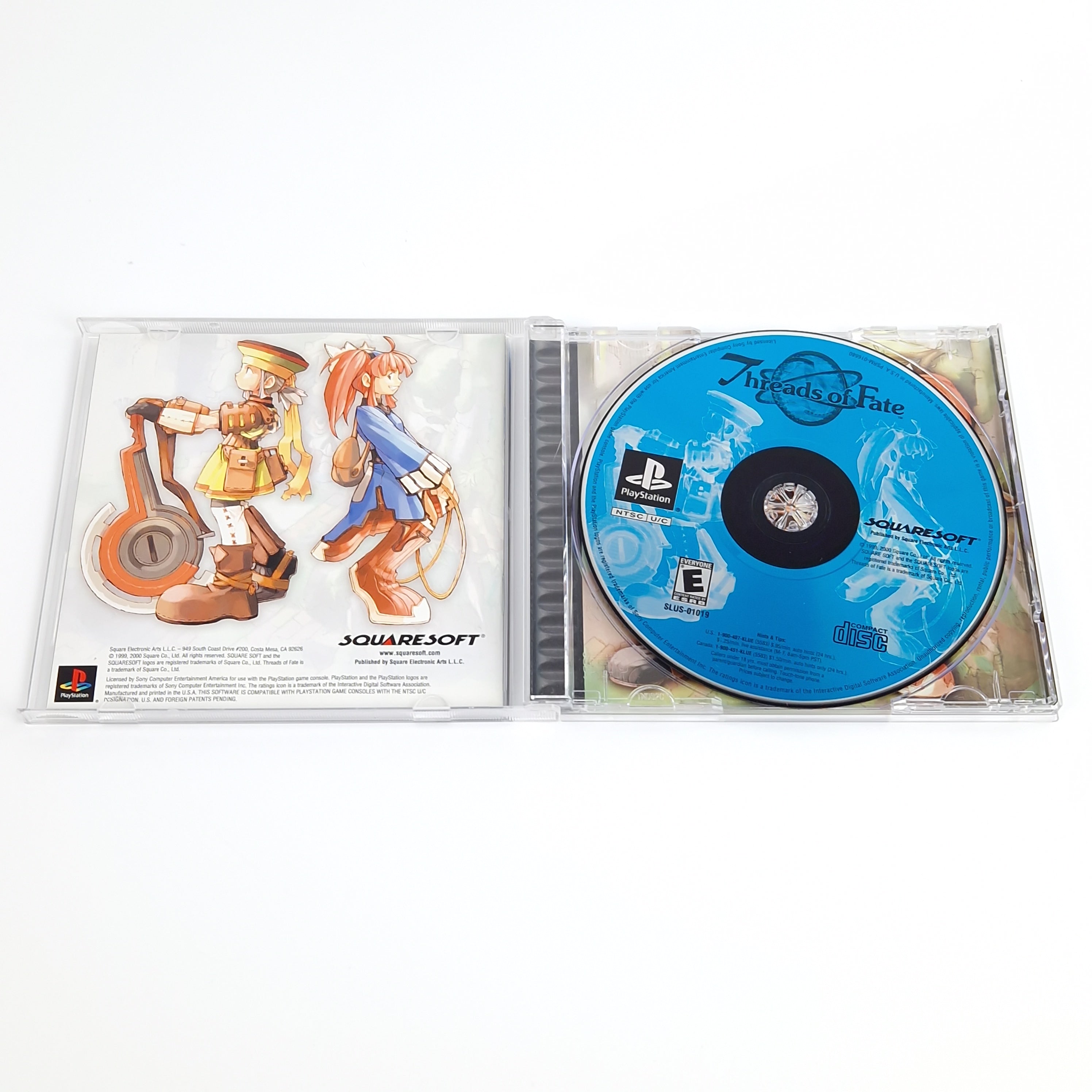 Playstation 1 Spiel – Threads of Fate + Strategy Guide USA OVP