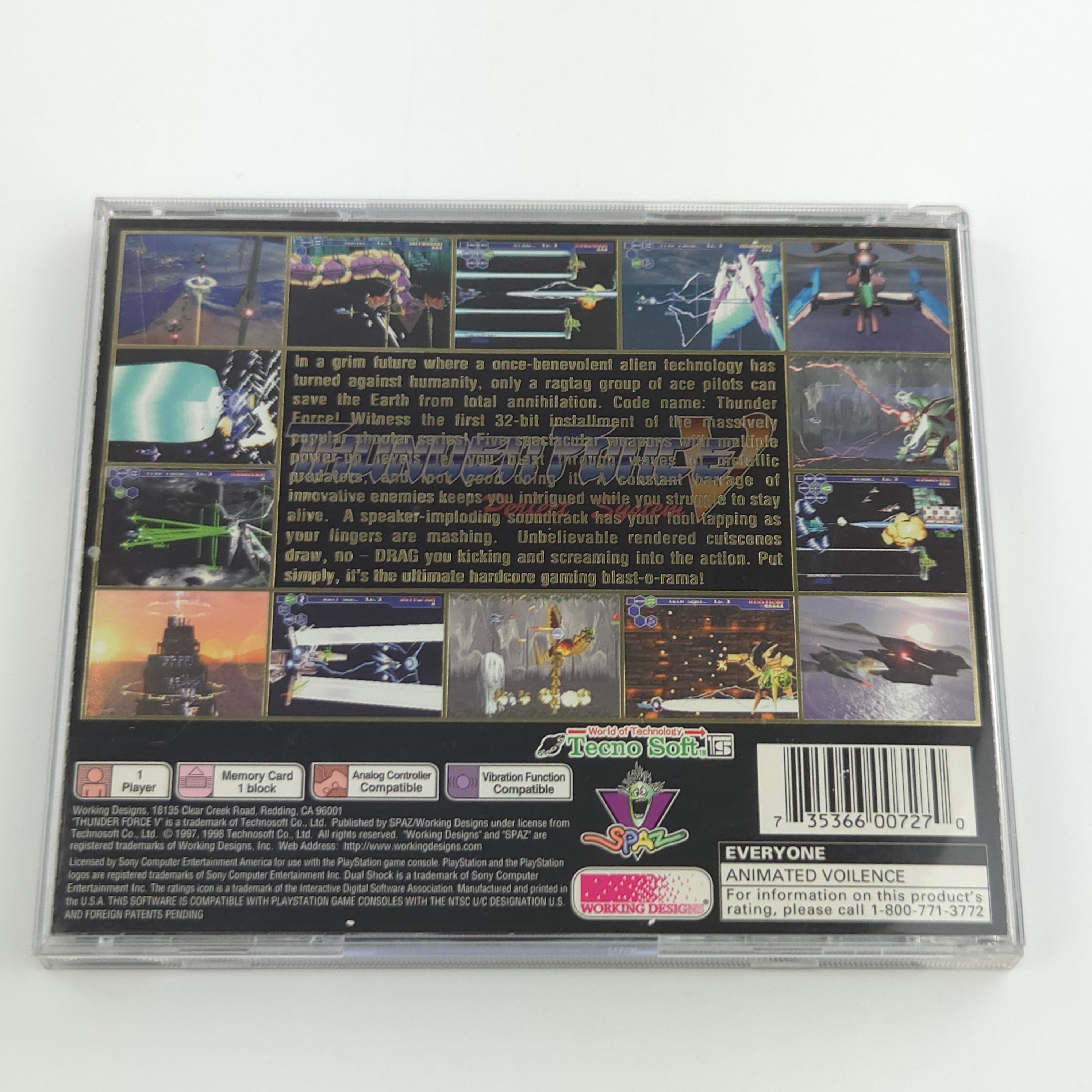 Playstation 1 Spiel – Thunder Force V Perfect System OVP