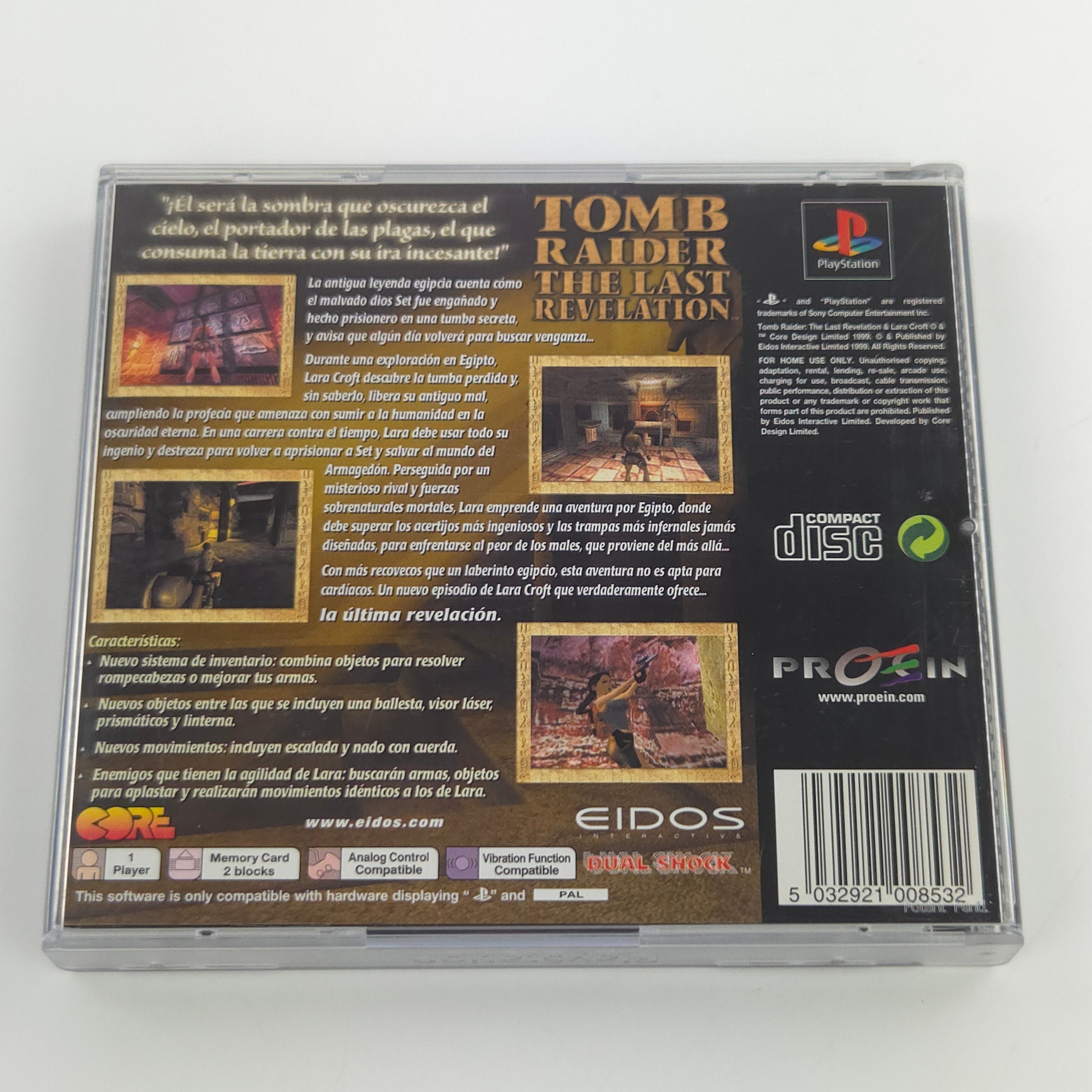Playstation 1 Spiel – Tomb Raider The Last Revelation PAL
