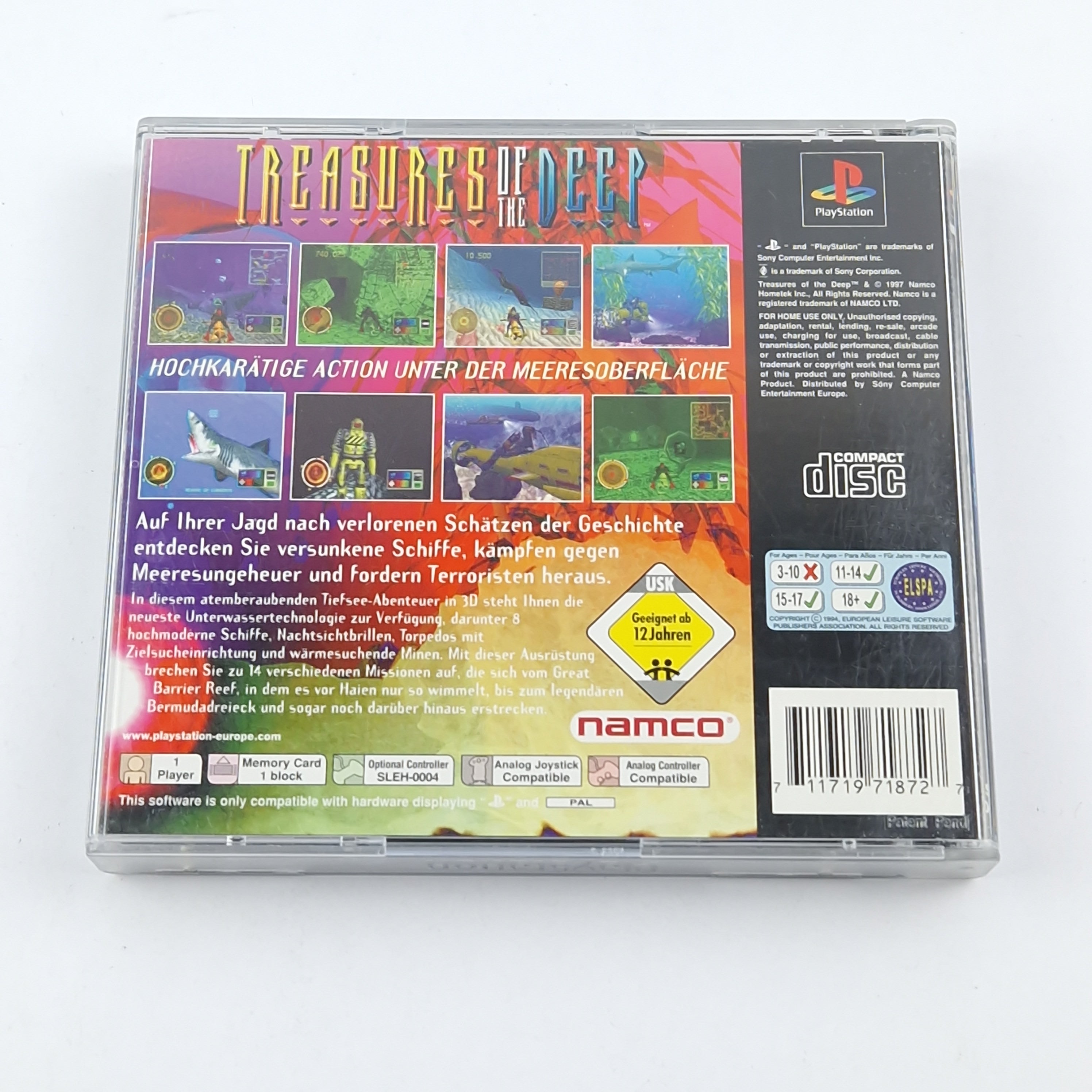 Playstation 1 Spiel – Treasures of the Deep (OVP PAL)