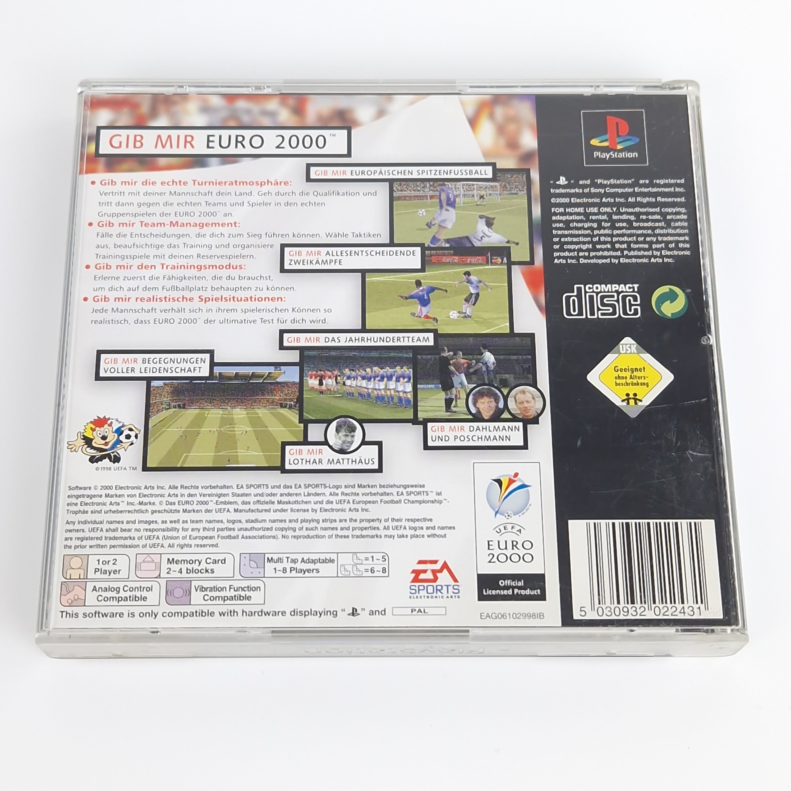 Playstation 1 Spiel – UEFA Euro 2000 PS1 OVP PAL