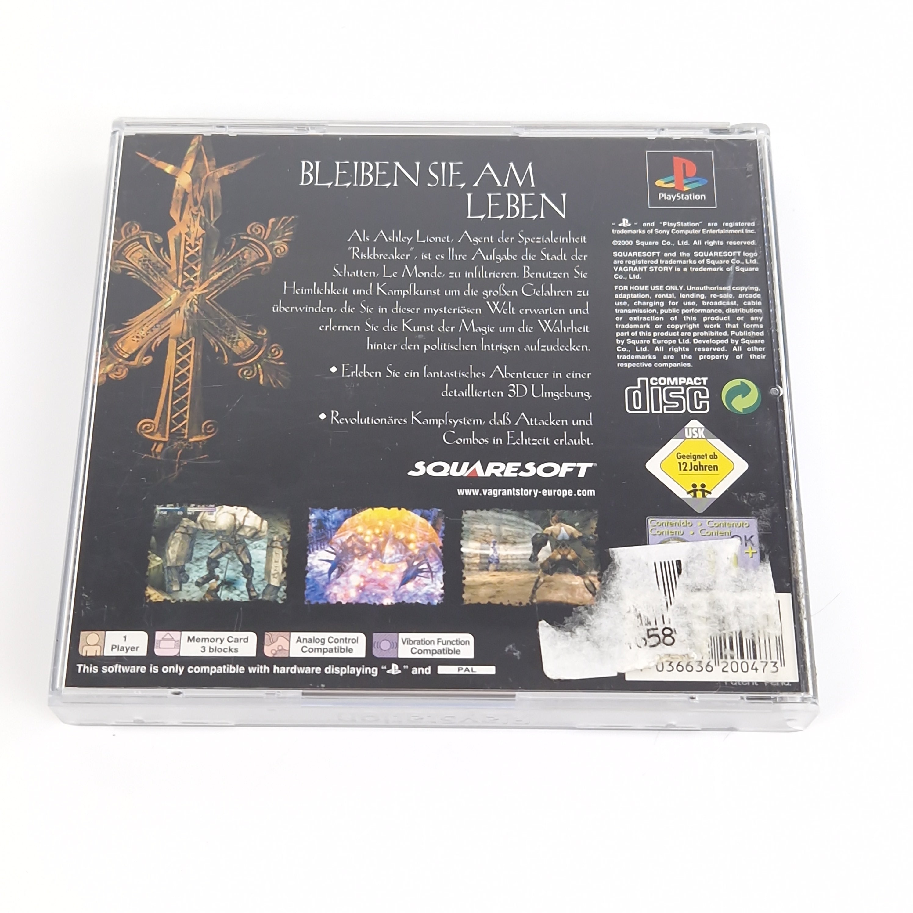 Playstation 1 Spiel – Vagrant Story (PS1 OVP PAL)