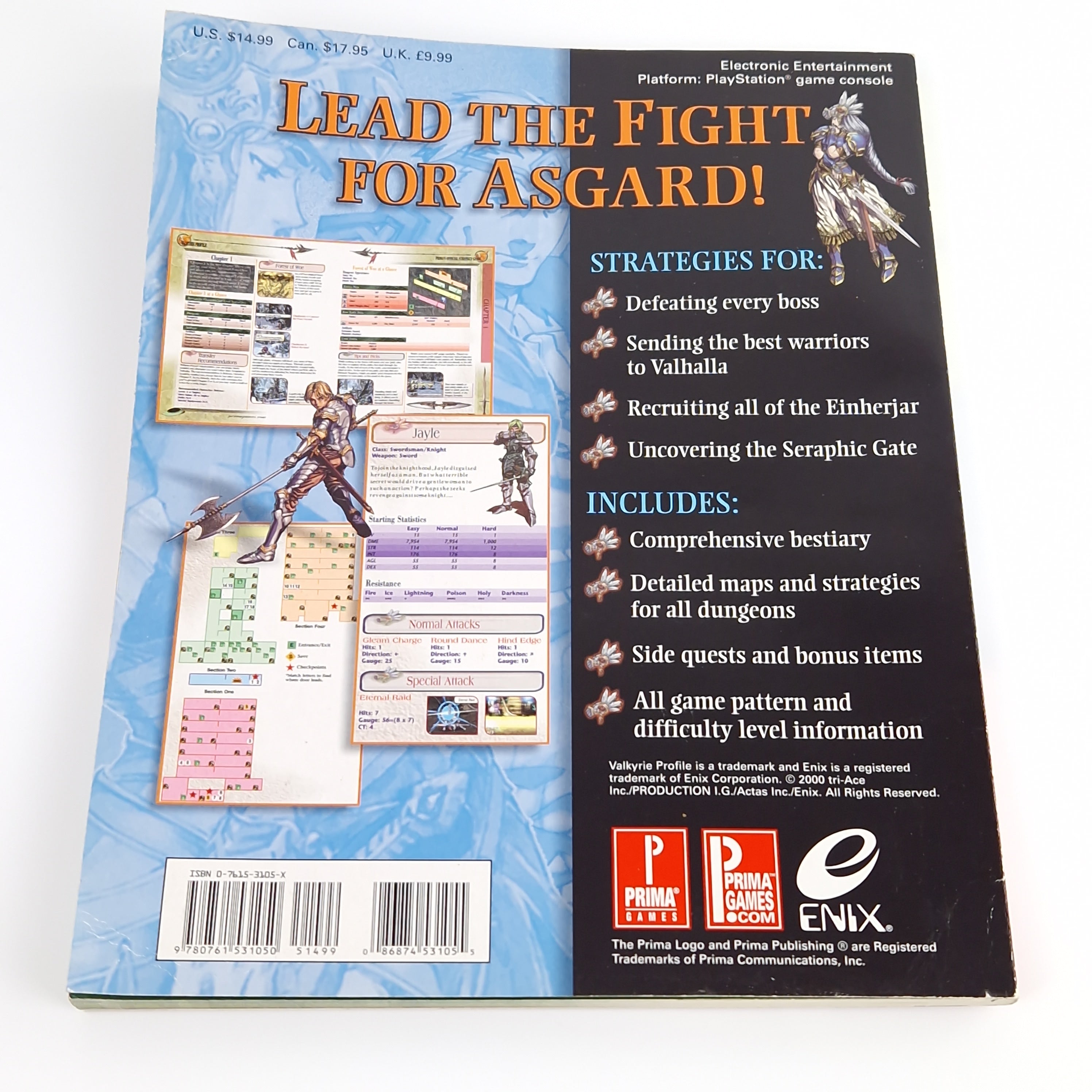 Playstation 1 Spiel – Valkyrie Profile mit Guide NTSC USA