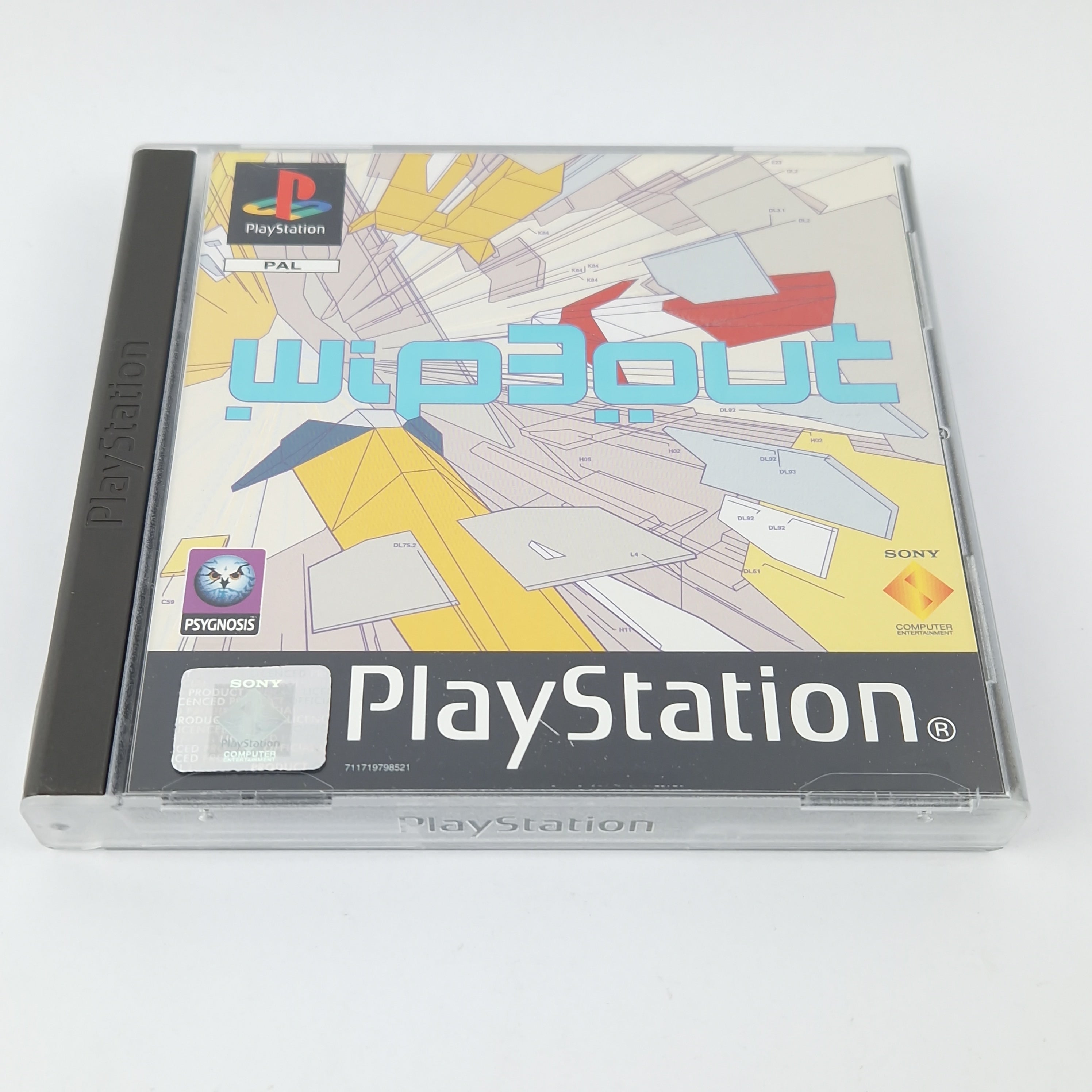 Playstation 1 Spiel – Wipeout OVP PAL PS1 PSX
