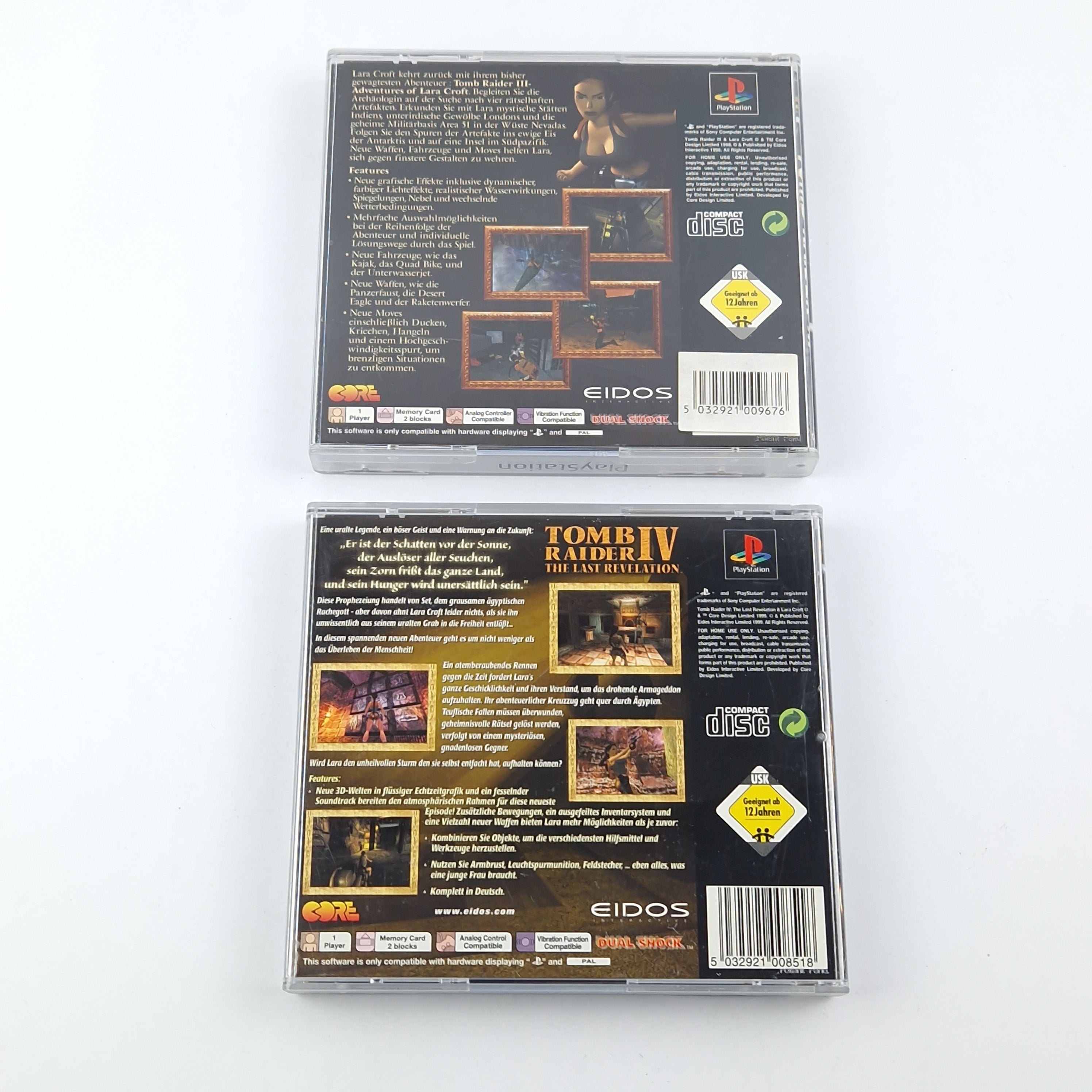 Playstation 1 Spiel – Tomb Raider III & IV Bundle OVP