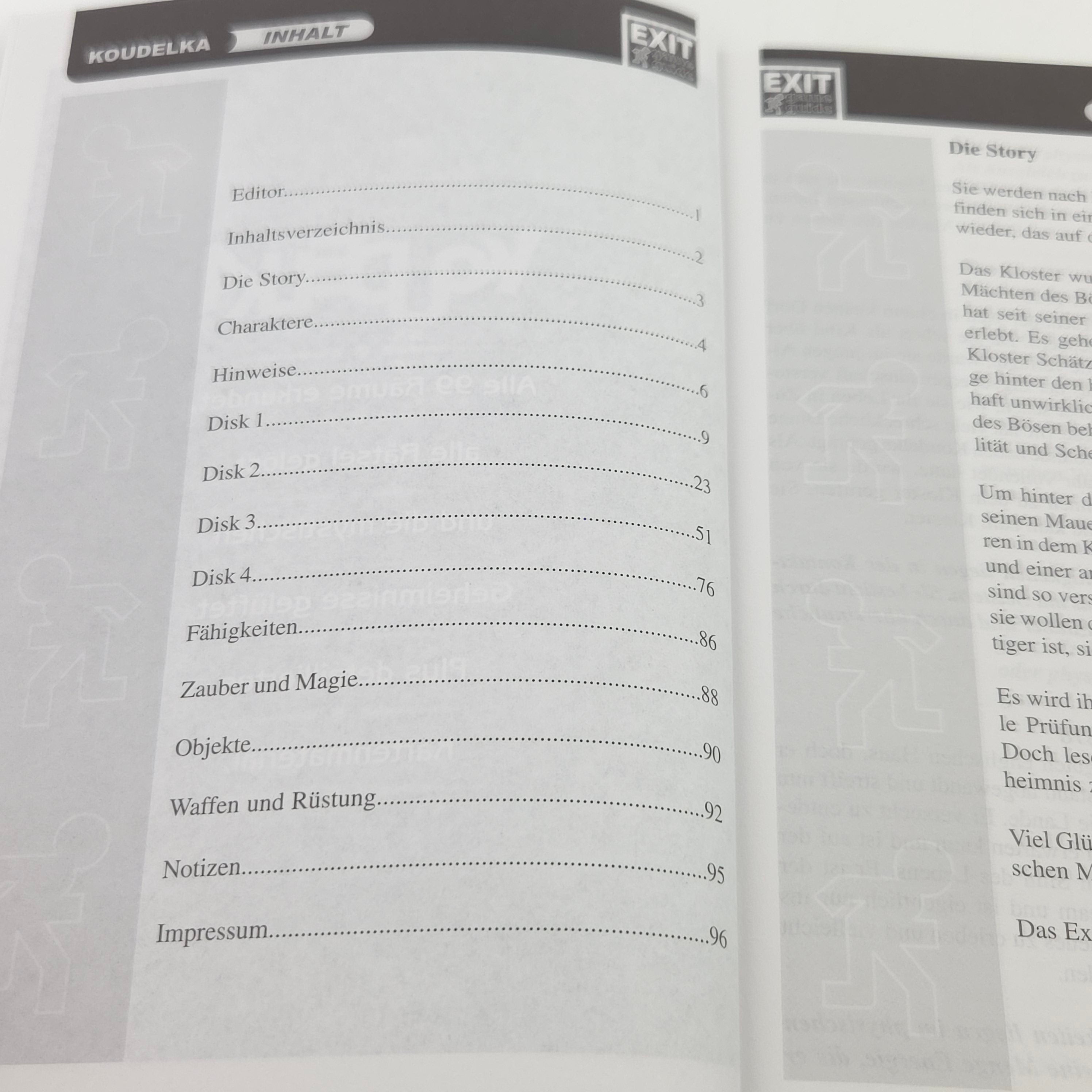 Playstation 1 Spiel – Koudelka Exit Game Guide PS1