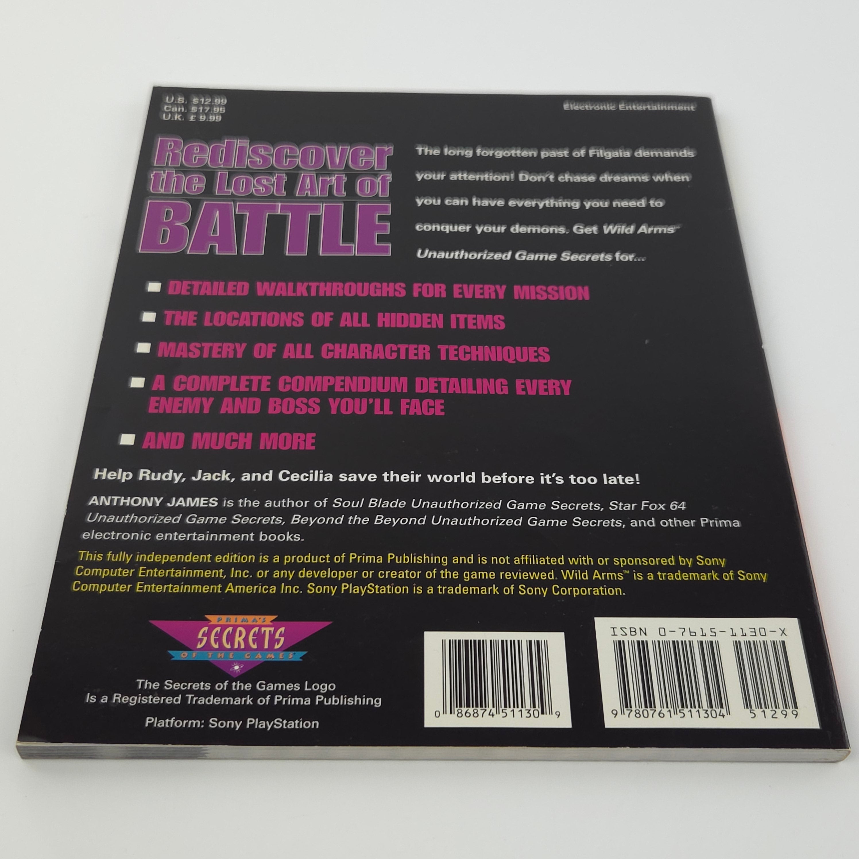 Playstation 1 Spiel – Wild Arms Primas Strategy Guide PS1