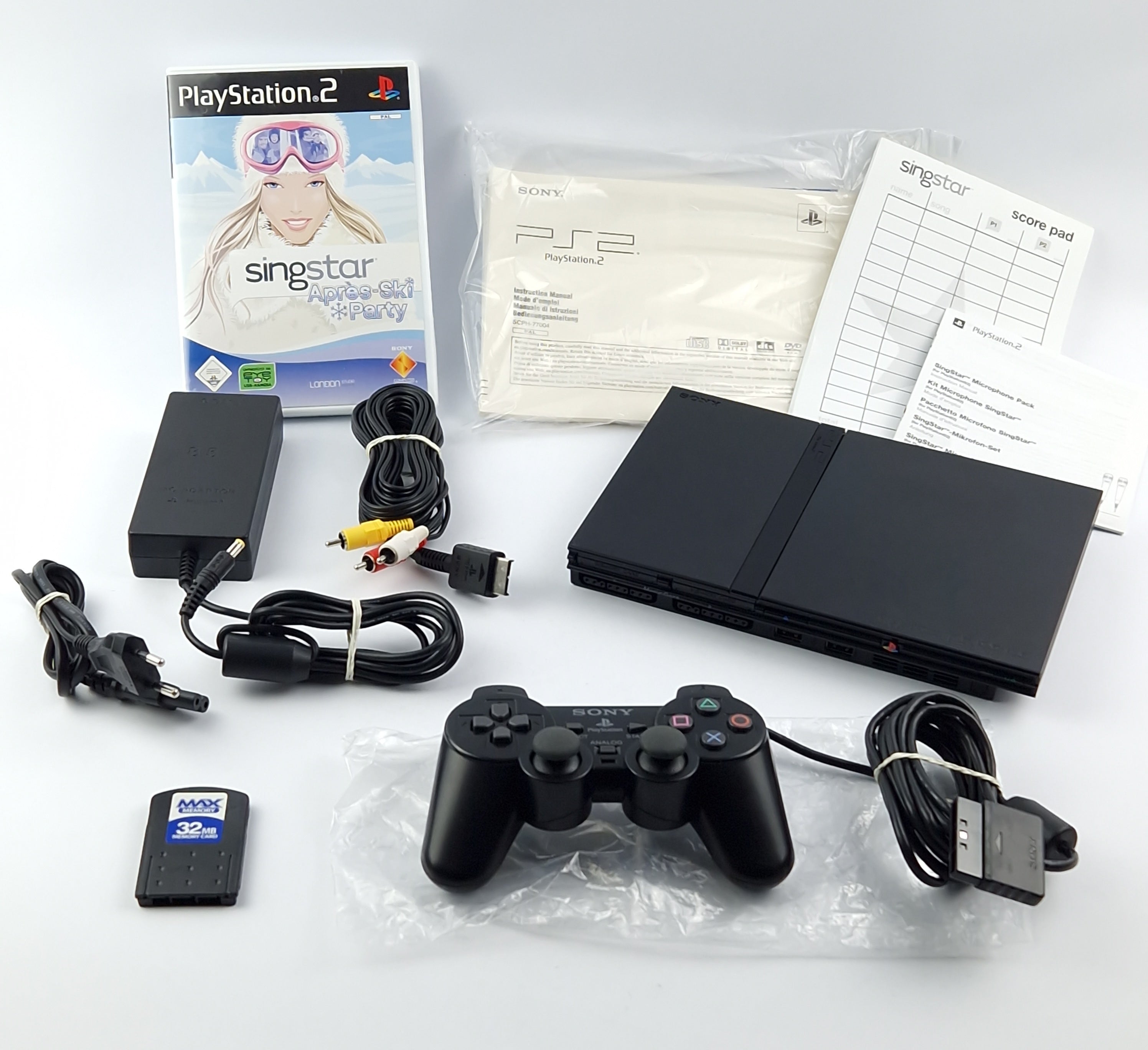 Playstation 2 Konsole – Singstar Apres Ski Party Bundle OVP
