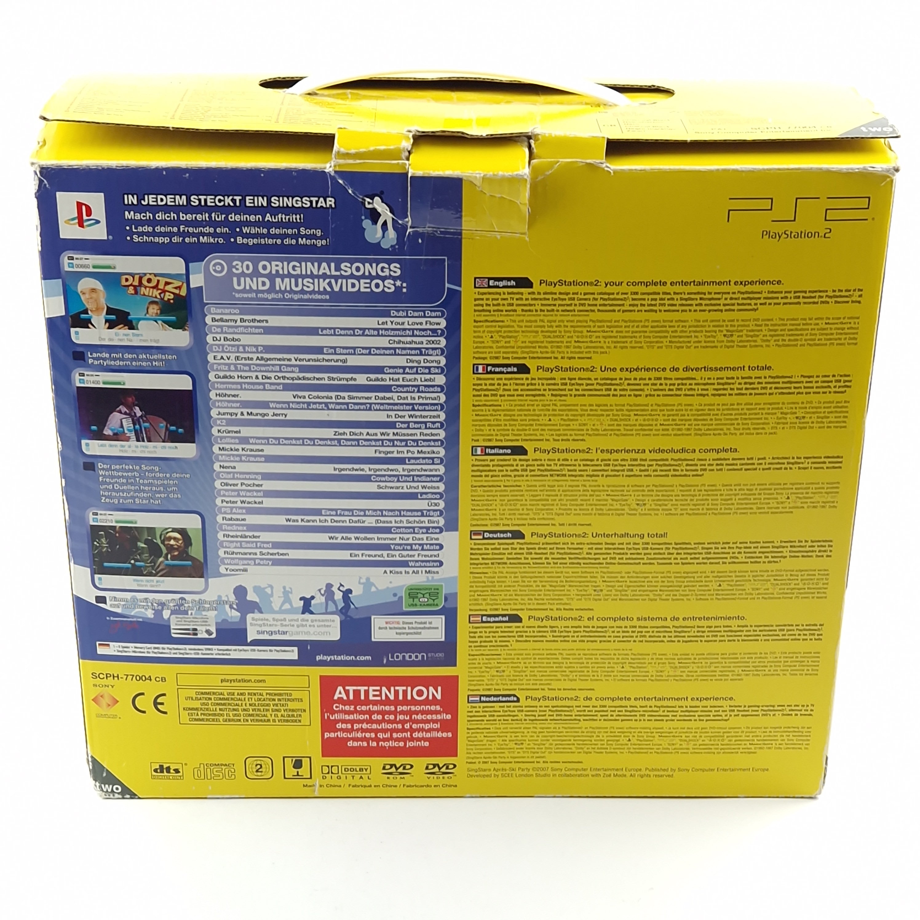 Playstation 2 Konsole – Singstar Apres Ski Party Bundle OVP