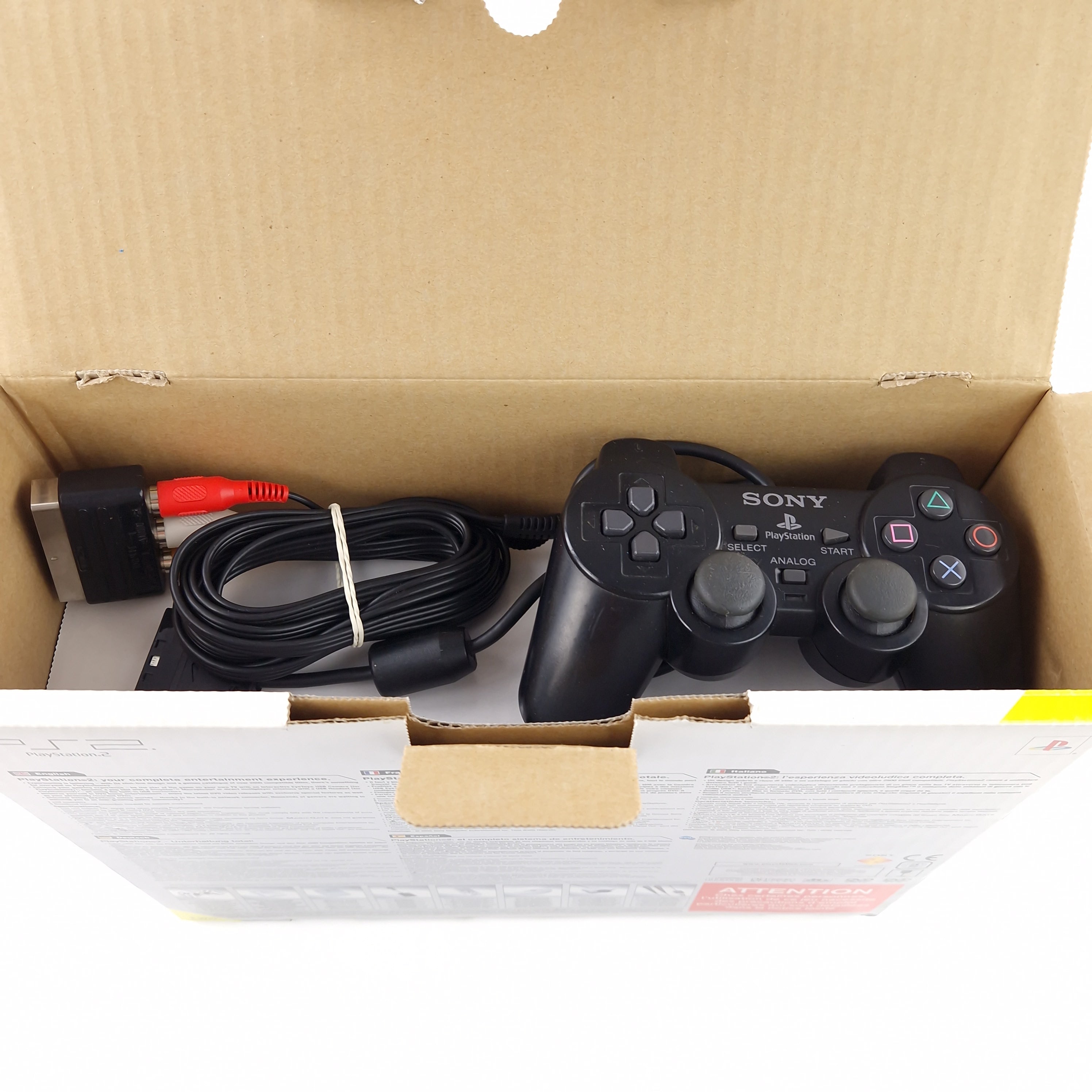 Playstation 2 Konsole Sony PS2 Slim Silber OVP PAL