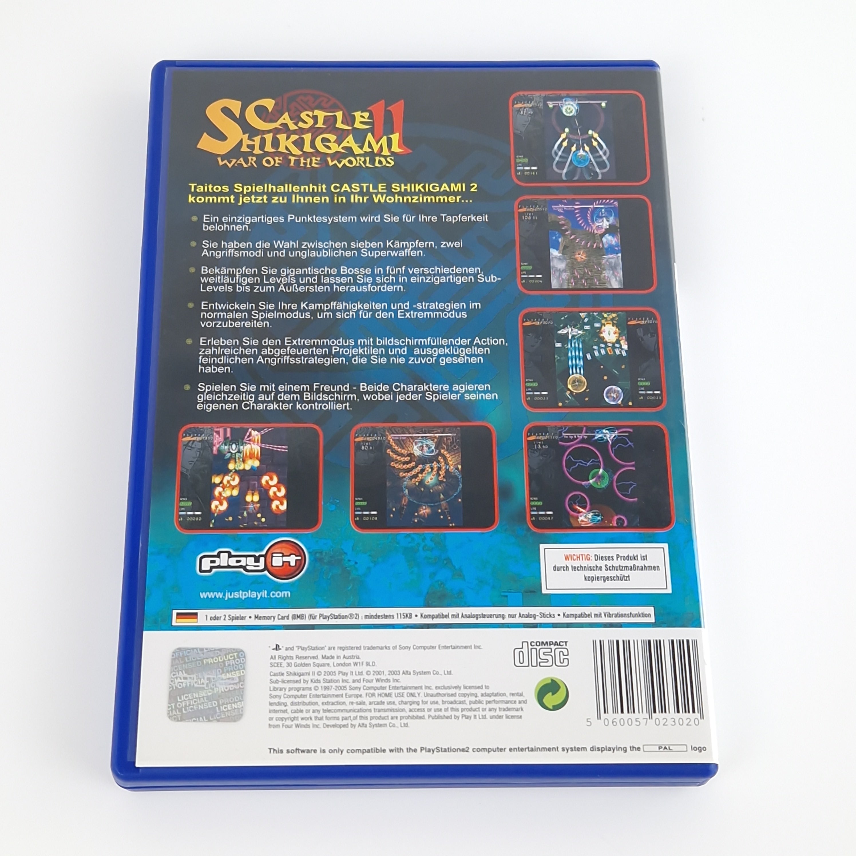 Playstation 2 Spiel – Castle Shikigami II OVP PAL