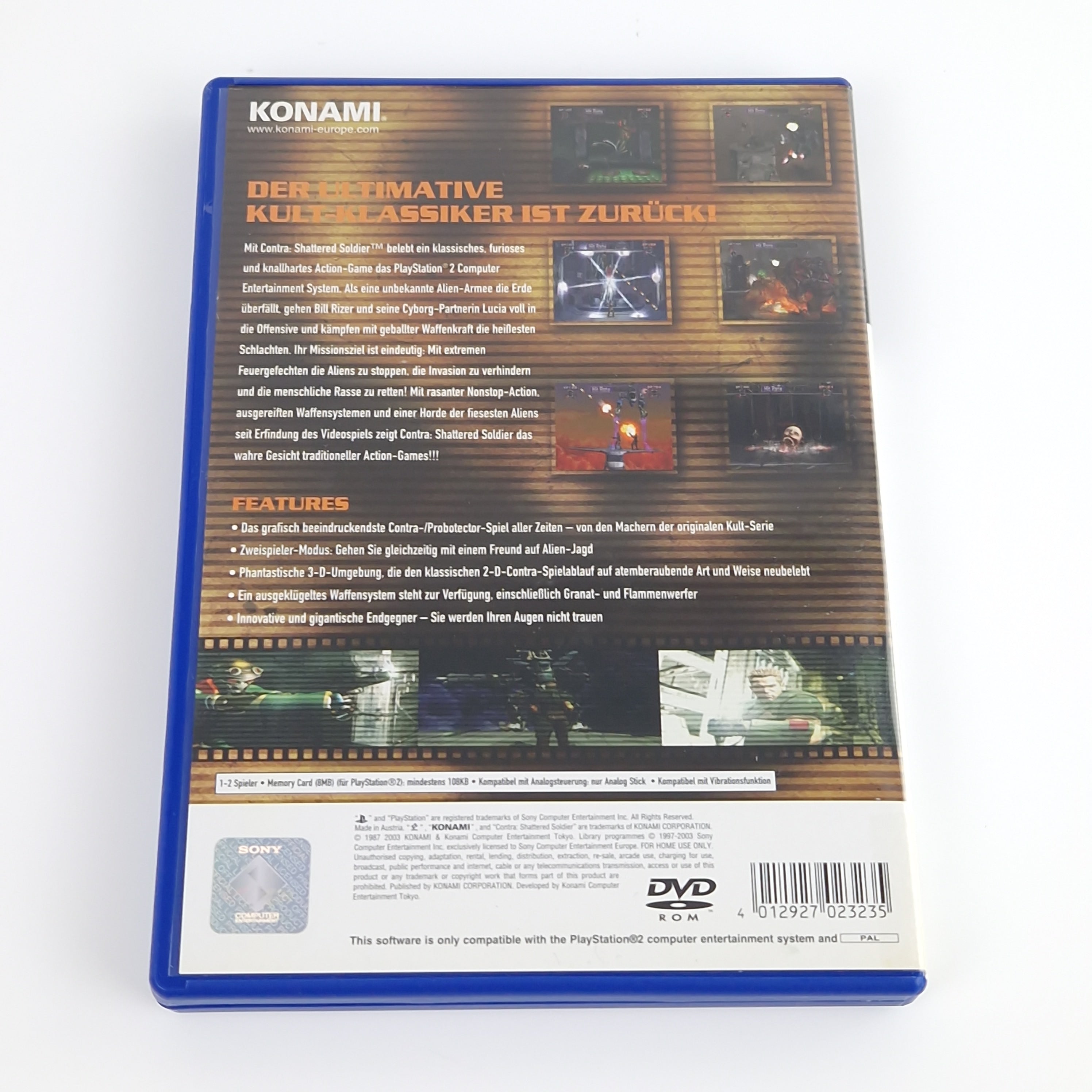 Playstation 2 Spiel – Contra Shattered Soldier (OVP PAL)