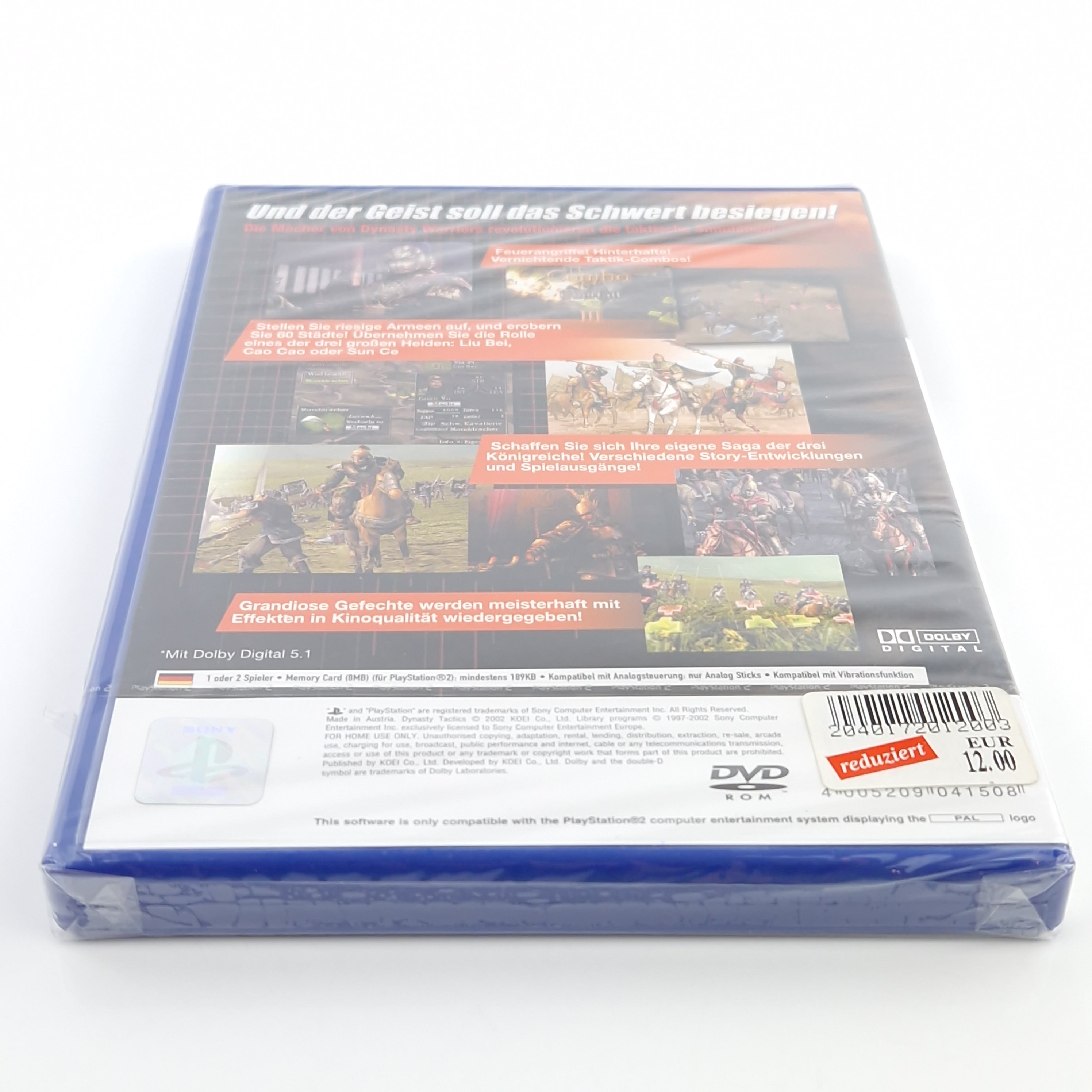 Playstation 2 Spiel – Dynasty Tactics Factory Sealed Neu