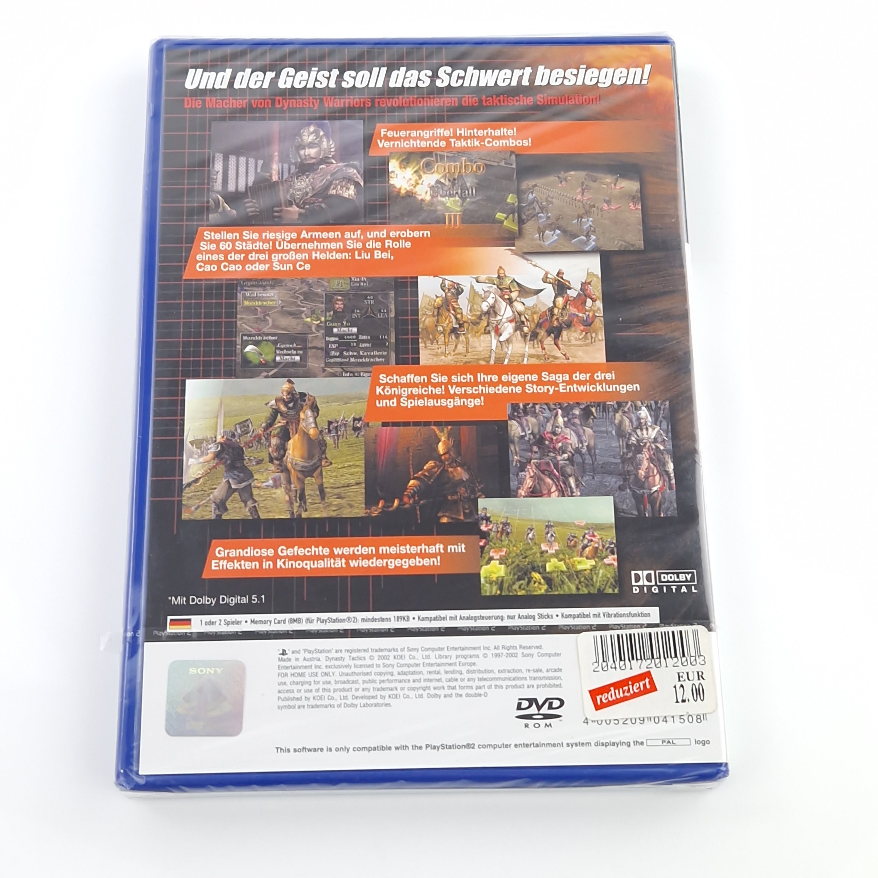 Playstation 2 Spiel – Dynasty Tactics Factory Sealed Neu