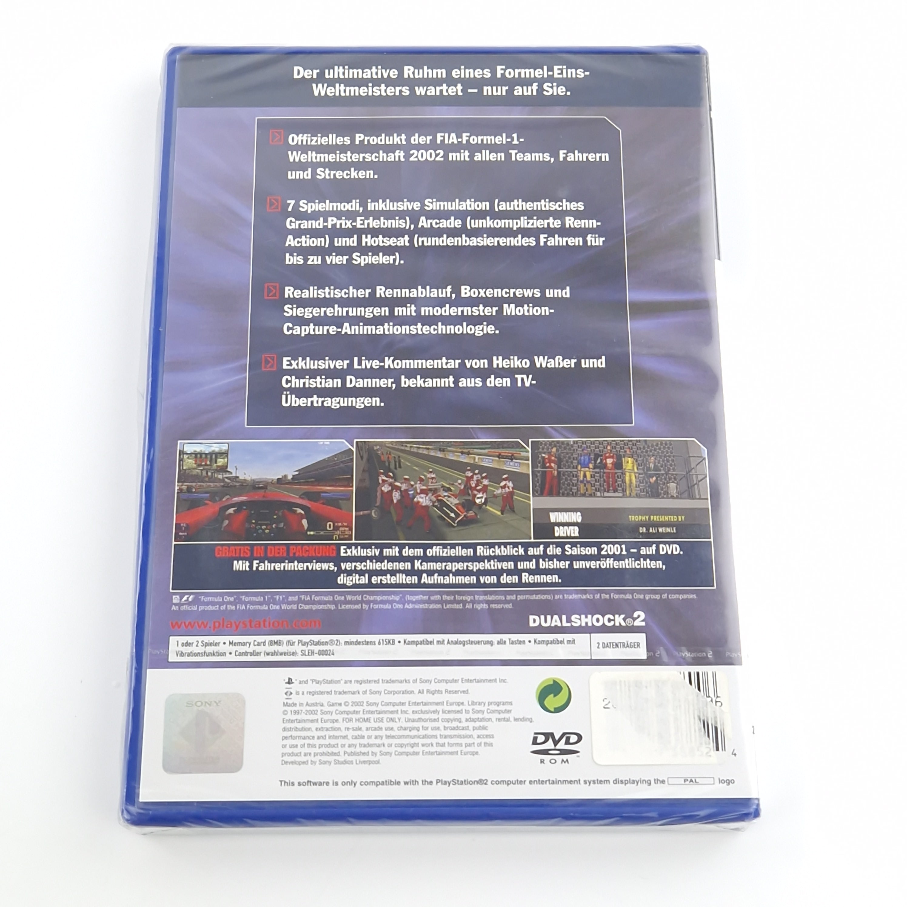 Playstation 2 Spiel – F1 Formel Eins 2002 Factory Sealed