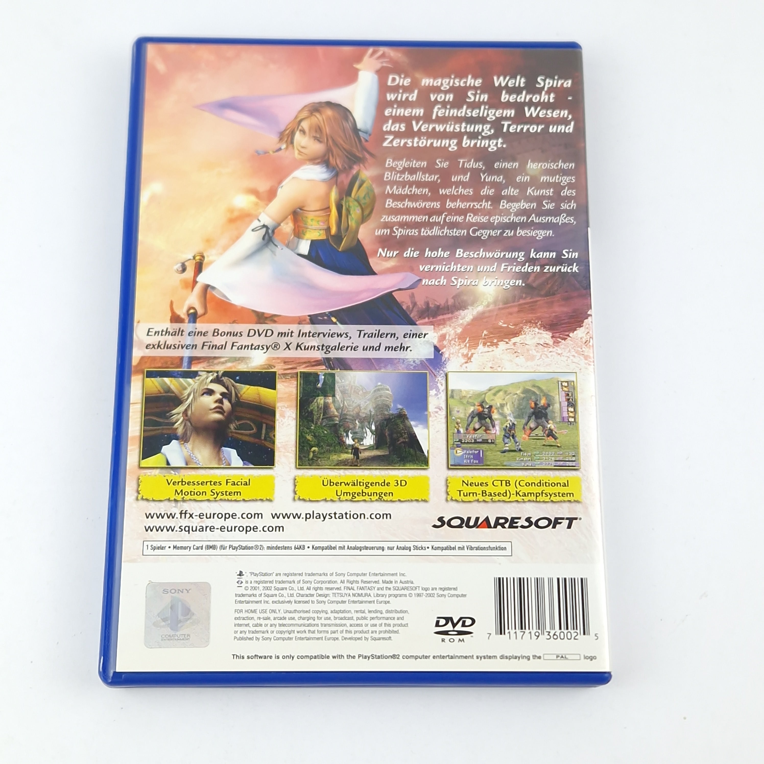 Playstation 2 Spiel – Final Fantasy X mit Spieleberater OVP