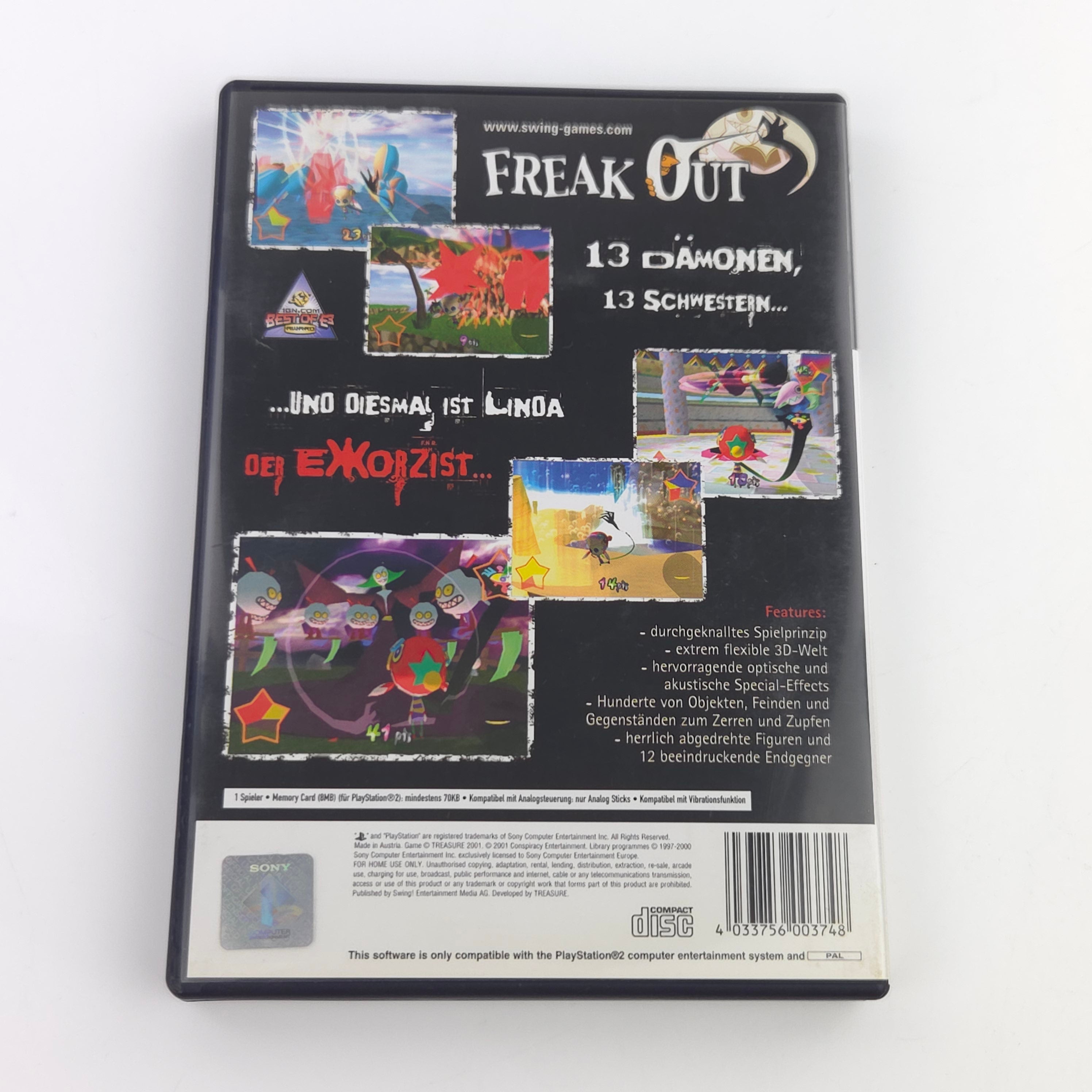 Playstation 2 Spiel – Freak Out nahezu neuwertig OVP